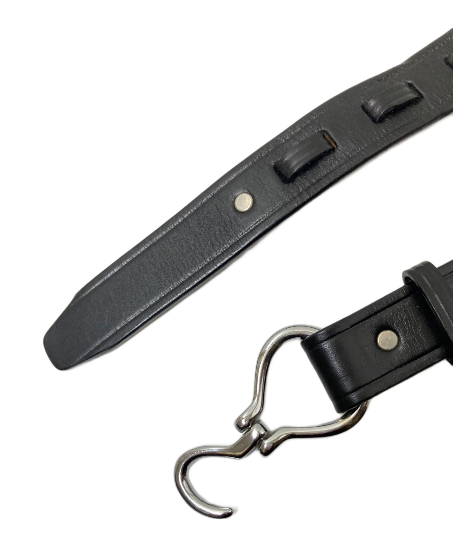 中古・古着通販】TORY LEATHER (トリーレザー) レザーベルト ブラック