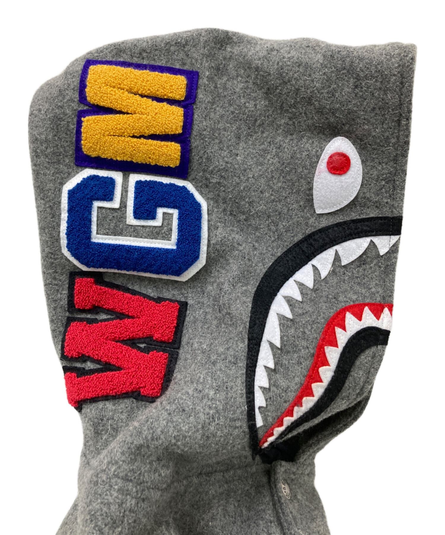 テ*主様 A BATHING APE シャーク スタジャン　ジャケット S 中古・古着通販】A BATHING APE (アベイシングエイプ) Shark Stadium