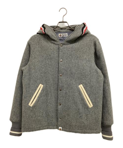 テ*主様 A BATHING APE シャーク スタジャン　ジャケット S 中古・古着通販】A BATHING APE (アベイシングエイプ) Shark Stadium