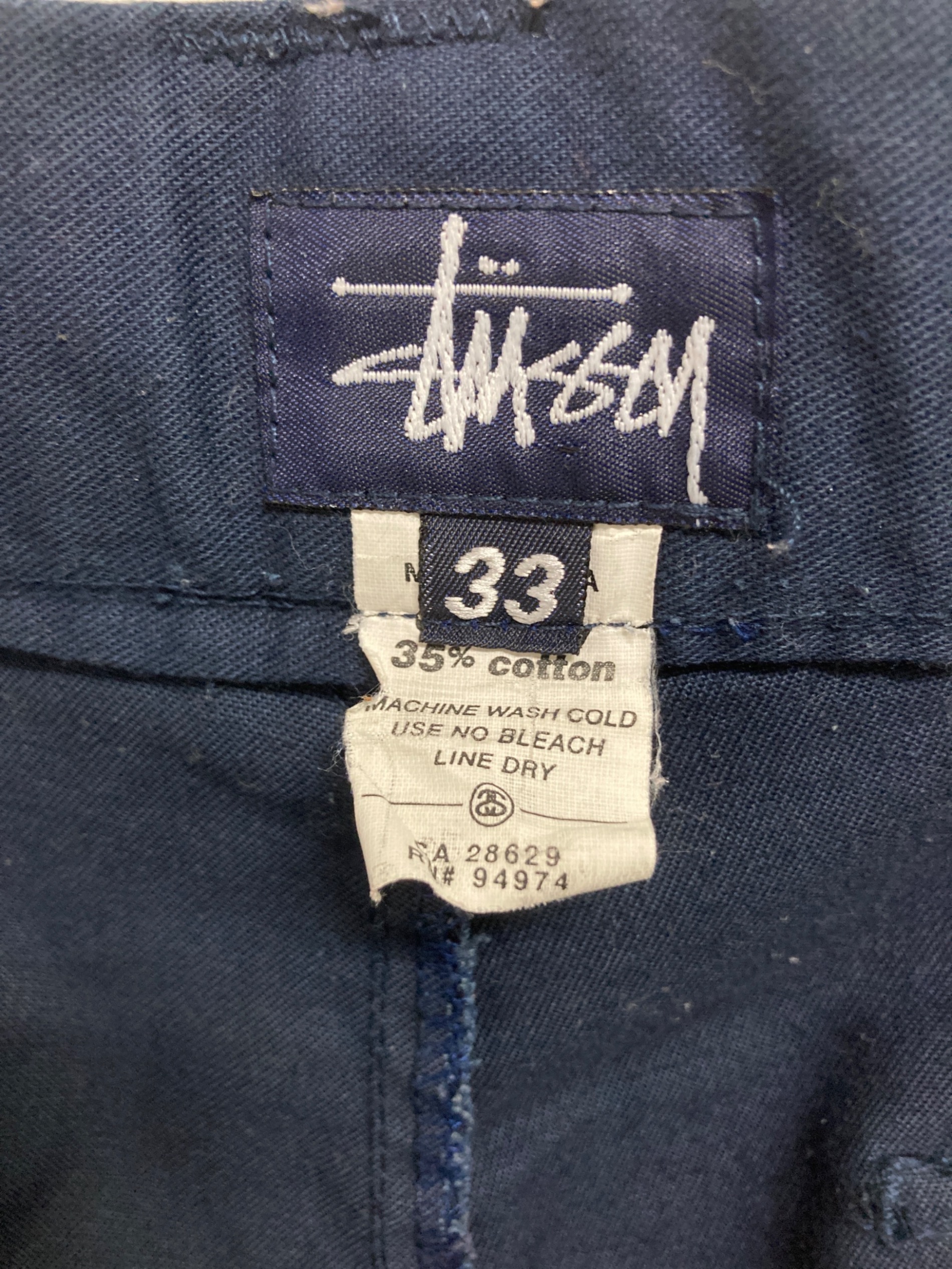 中古・古着通販】stussy (ステューシー) 90sワークパンツ ネイビー