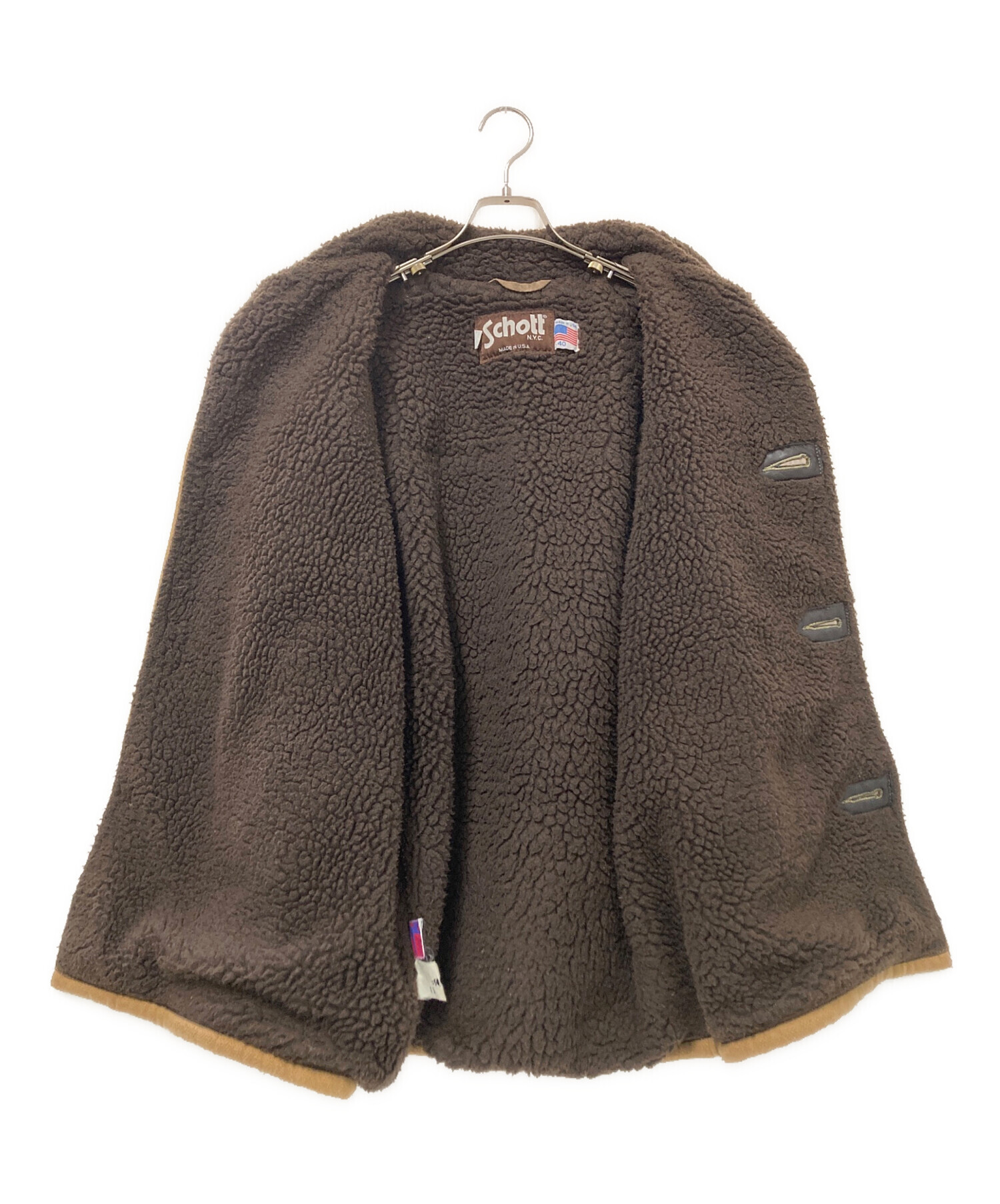 中古・古着通販】Schott (ショット) 裏地ボアランチコート ベージュ