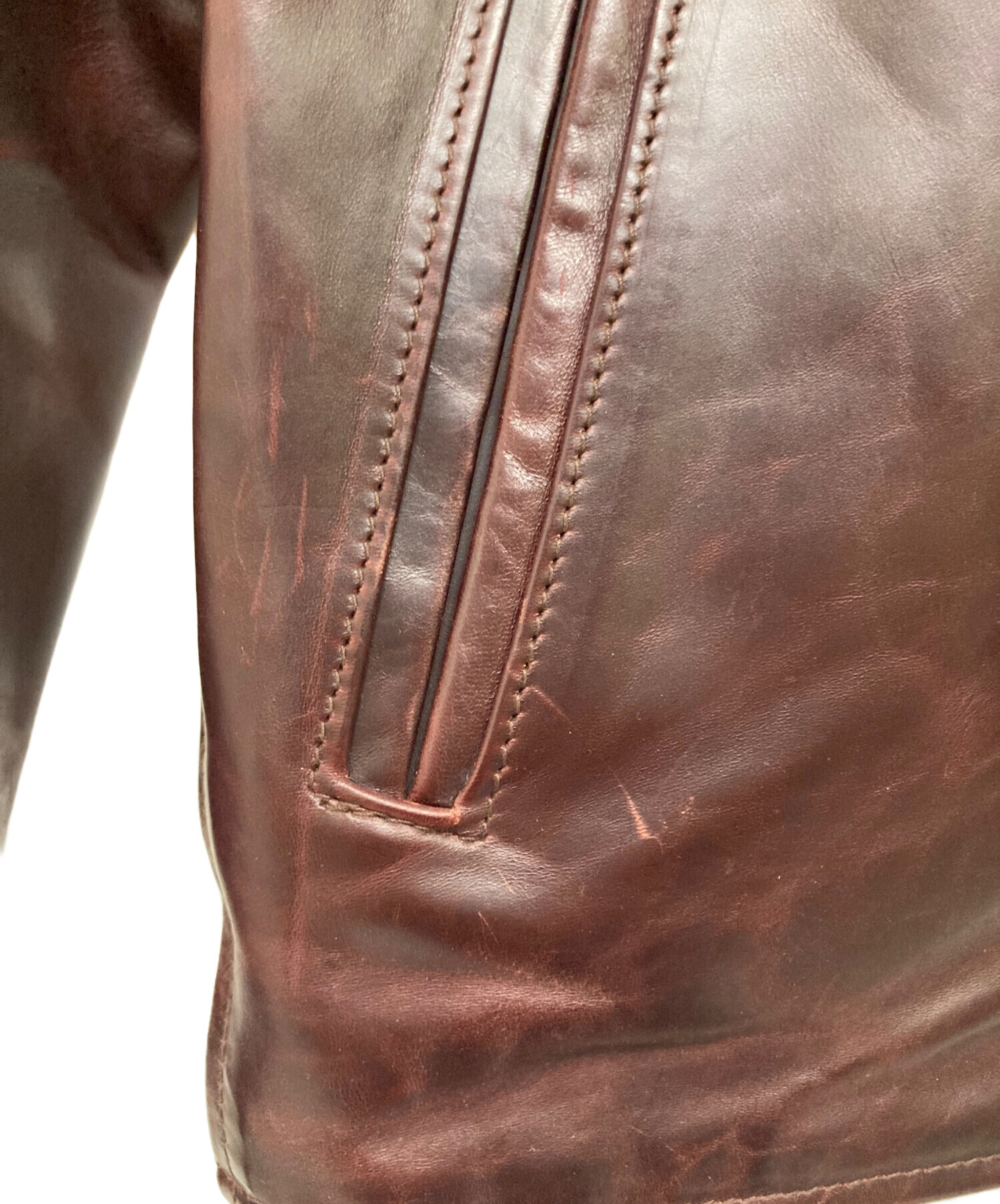 中古・古着通販】Aero LEATHER (エアロレザー) ハーフベルテッド 