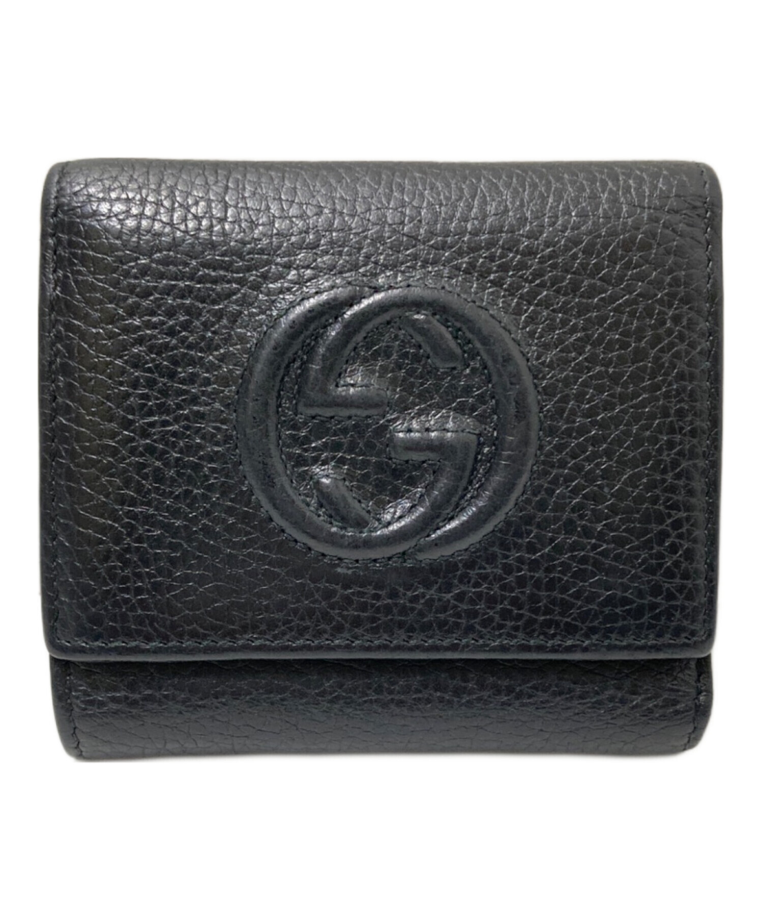 中古・古着通販】GUCCI (グッチ) インターロッキングG レザー 三つ折り