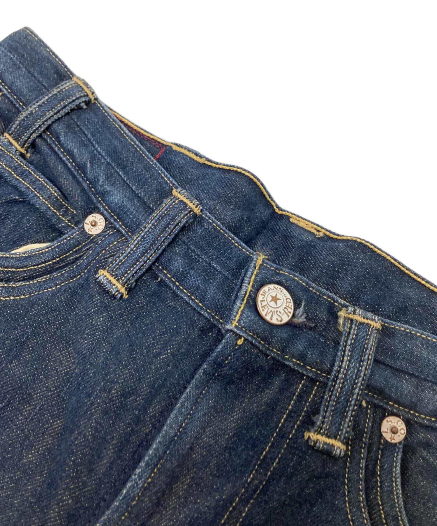 最終価格リーバイスレッド 04AW パンクロック期 デニム セットアップ 中古・古着通販】LEVI'S RED (リーバイス レッド) 裾ジップデニム