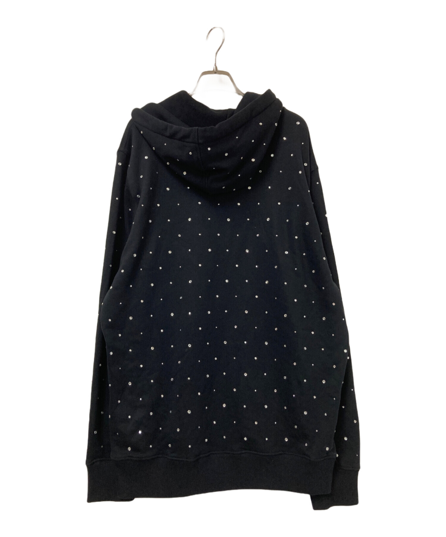 中古・古着通販】GIVENCHY (ジバンシィ) Logo Strass Hoodie ブラック