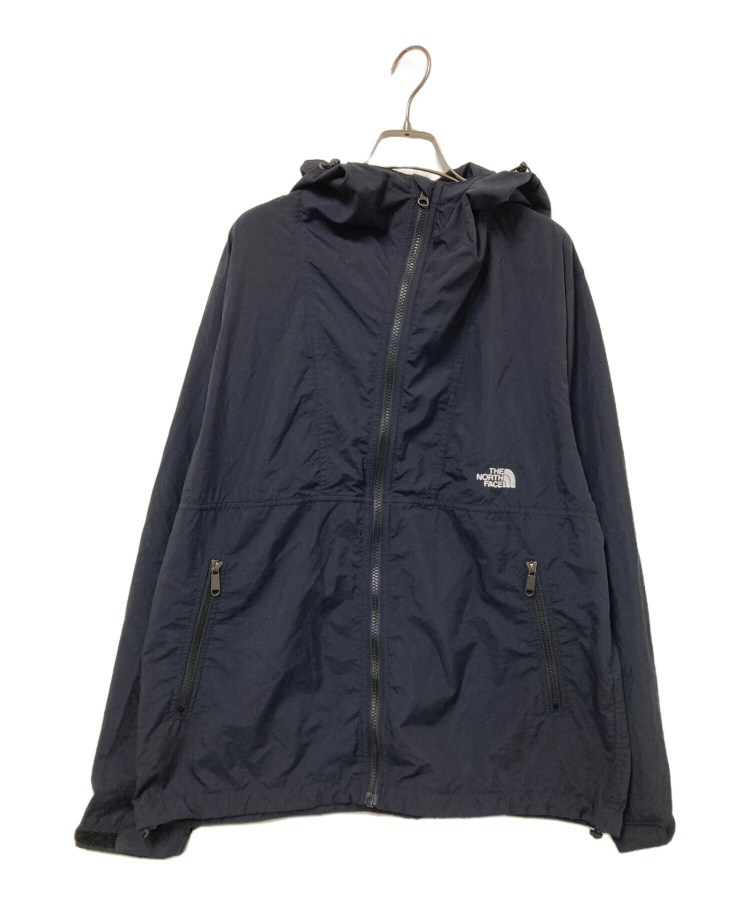 再値下げ‼️THE NORTH FACE ナイロンフードジャケット ブラック M 中古・古着通販】THE NORTH FACE (ザ ノース フェイス) コンパクト