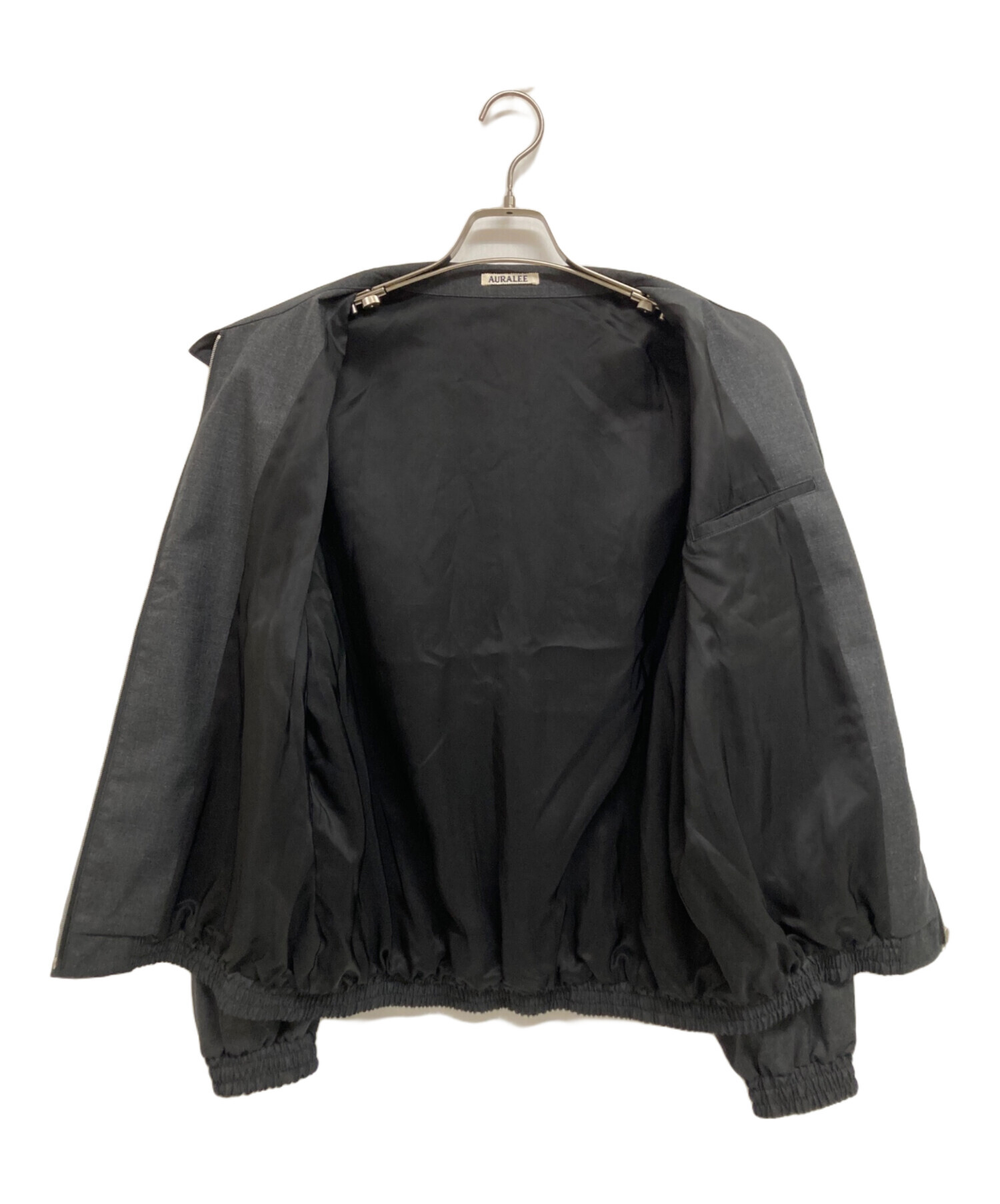 明日8時まで掲載AURALEE A25SB01MT ブルゾン カーキ サイズ4 中古・古着通販】AURALEE (オーラリー) ULTRA FINE TROPICAL WOOL ZIP