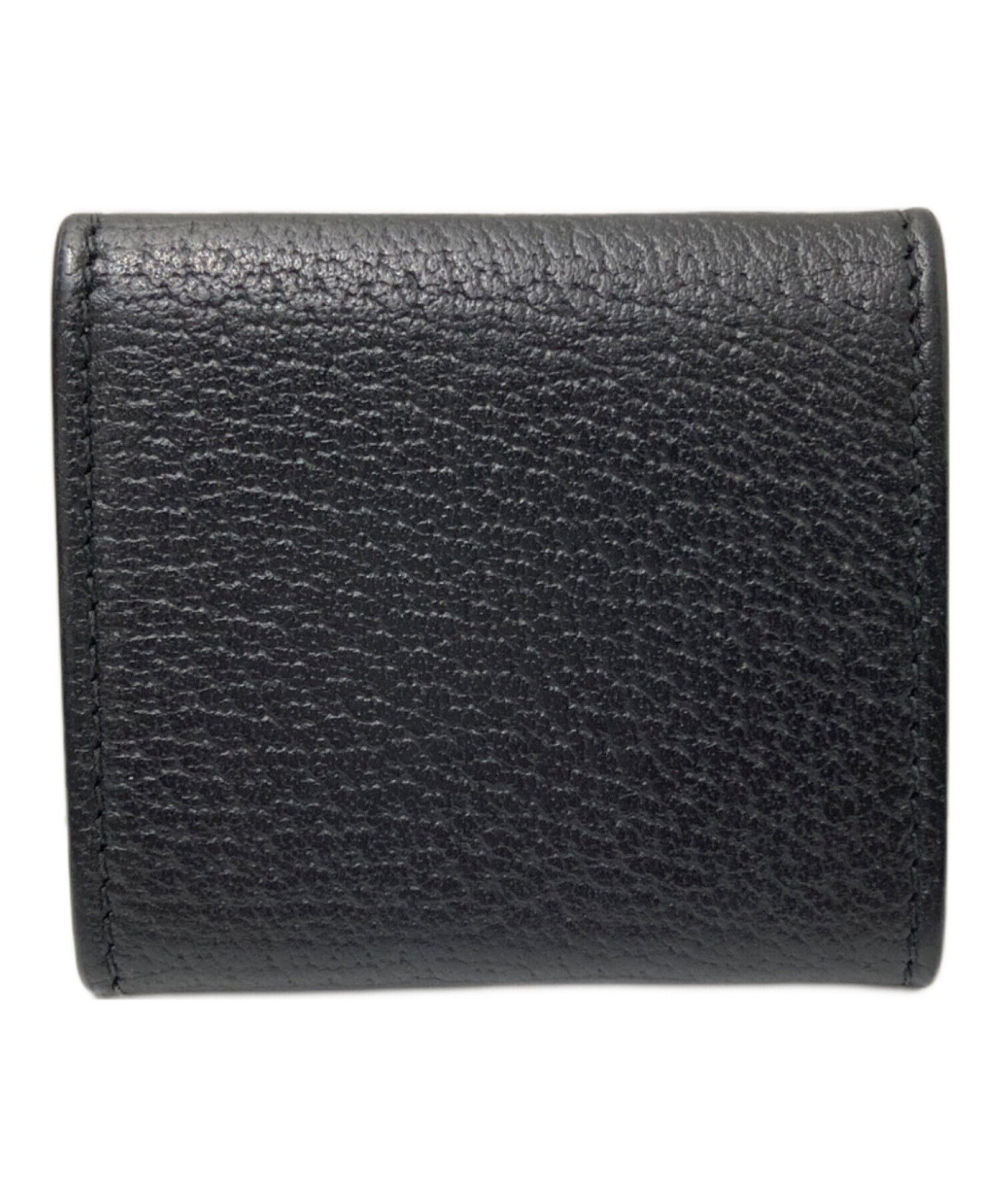GUCCI グッチ GGマーモント ケース レザー ブラック 小銭入れ 中古・古着通販】GUCCI (グッチ) GGマーモント レザー小銭入れ