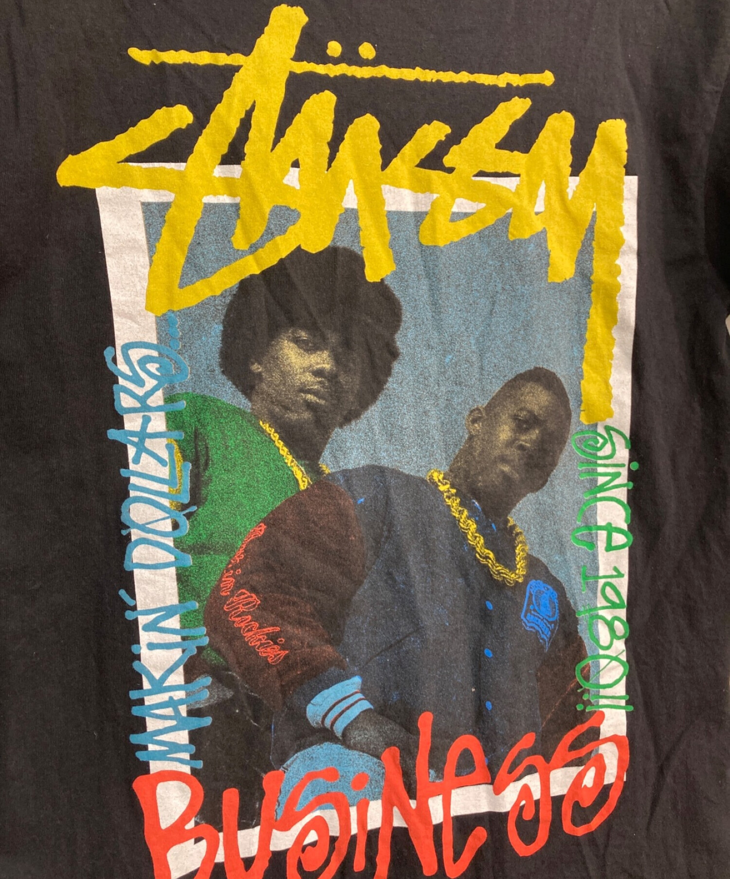 中古・古着通販】stussy (ステューシー) EPMDプリントTシャツ ブラック 