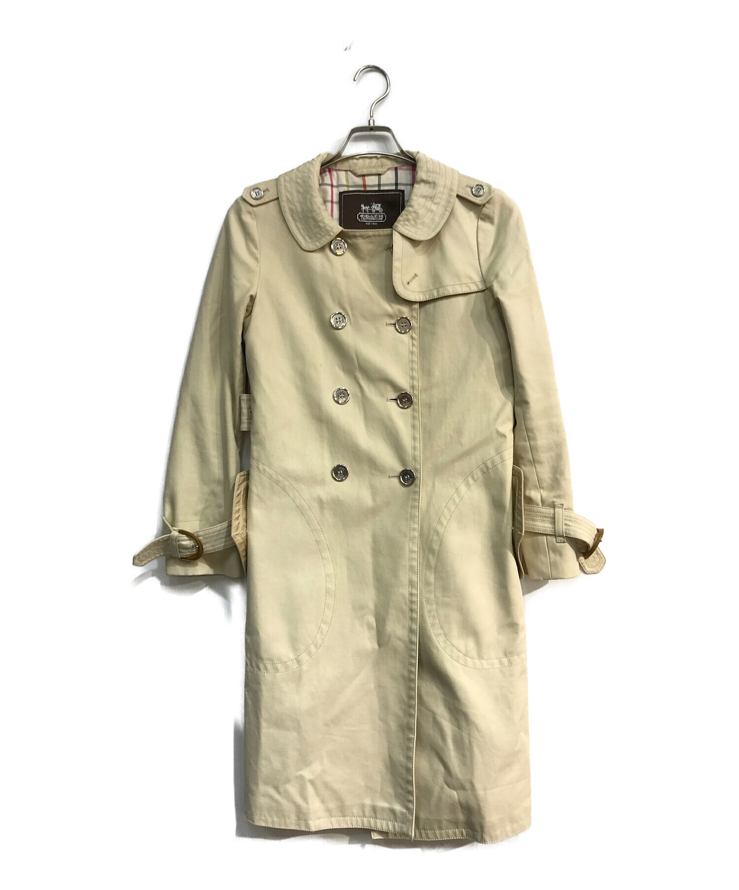 【新品】COACH コーチ ベージュトレンチコート コーチトレンチコート ベージュ