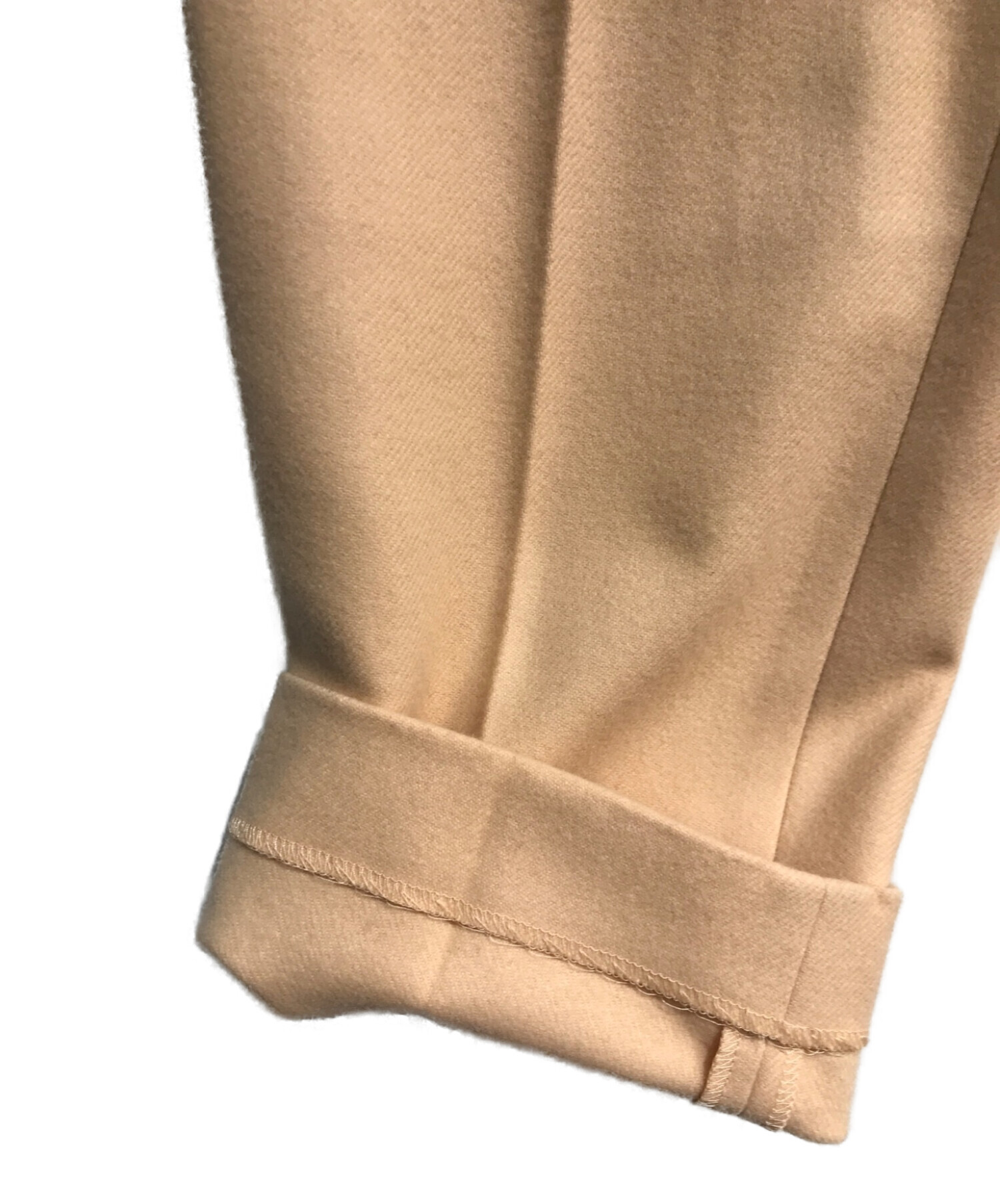 中古・古着通販】Drawer (ドゥロワー) ウールフラノタックパンツ 6514