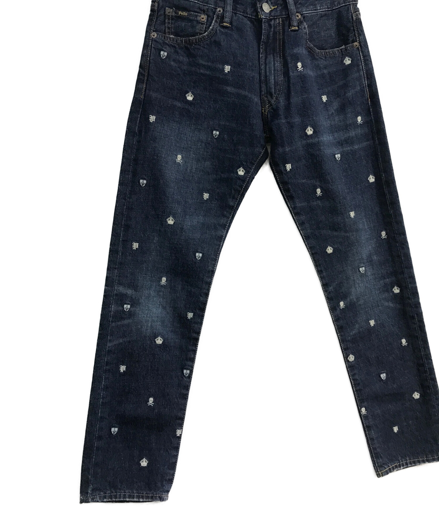 Polo Ralph Lauren 刺繍デニムパンツ 希少】00年代 Ralph Lauren(ラルフローレン) ポロプレイヤー刺繍