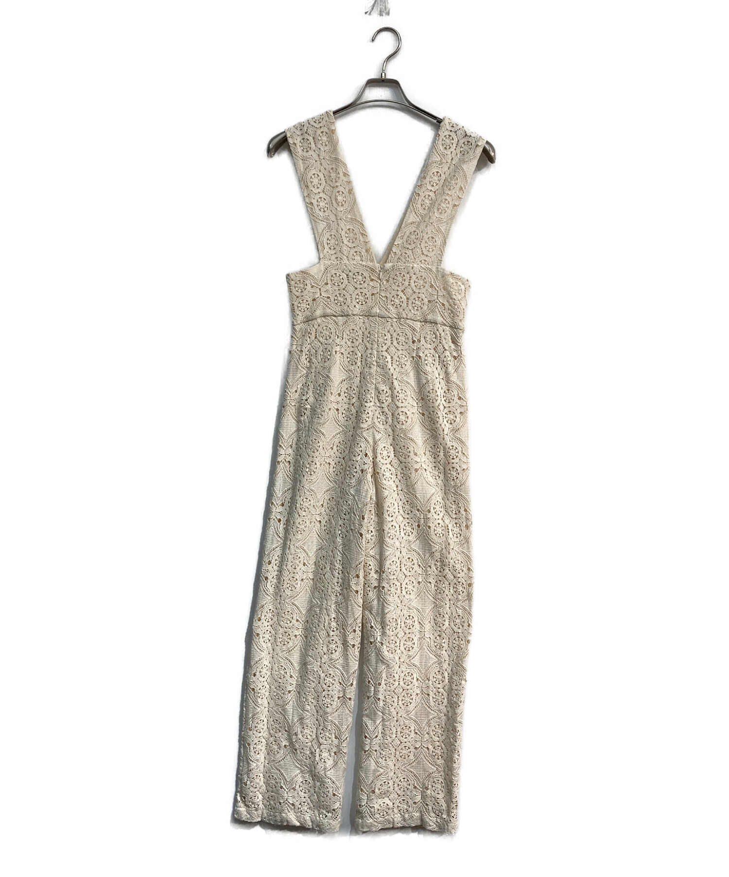 CLANE CHEMICAL LACE SALOPETTE PANTS