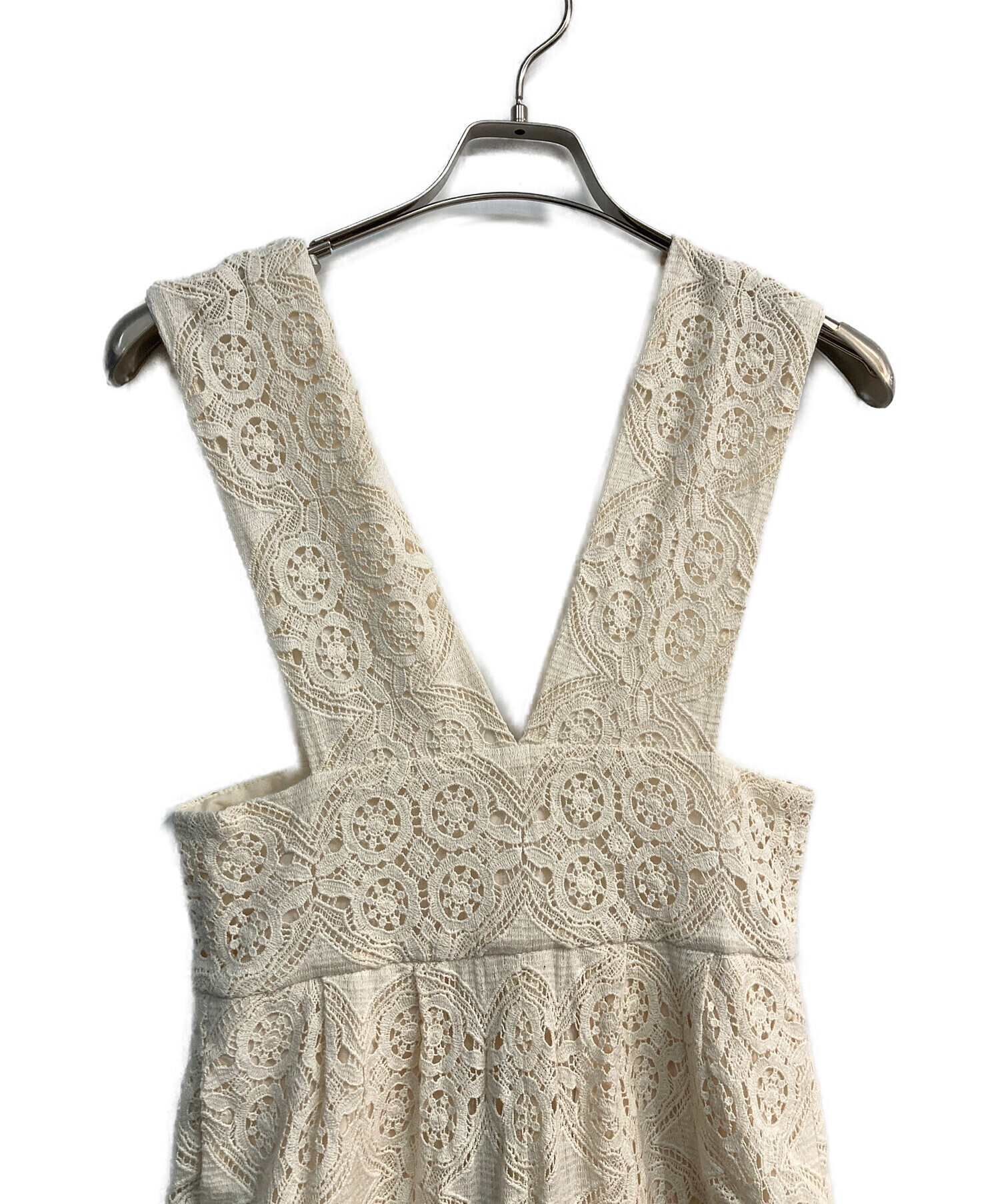 CLANE CHEMICAL LACE SALOPETTE PANTS CLANE クラネ CHEMICAL LACE