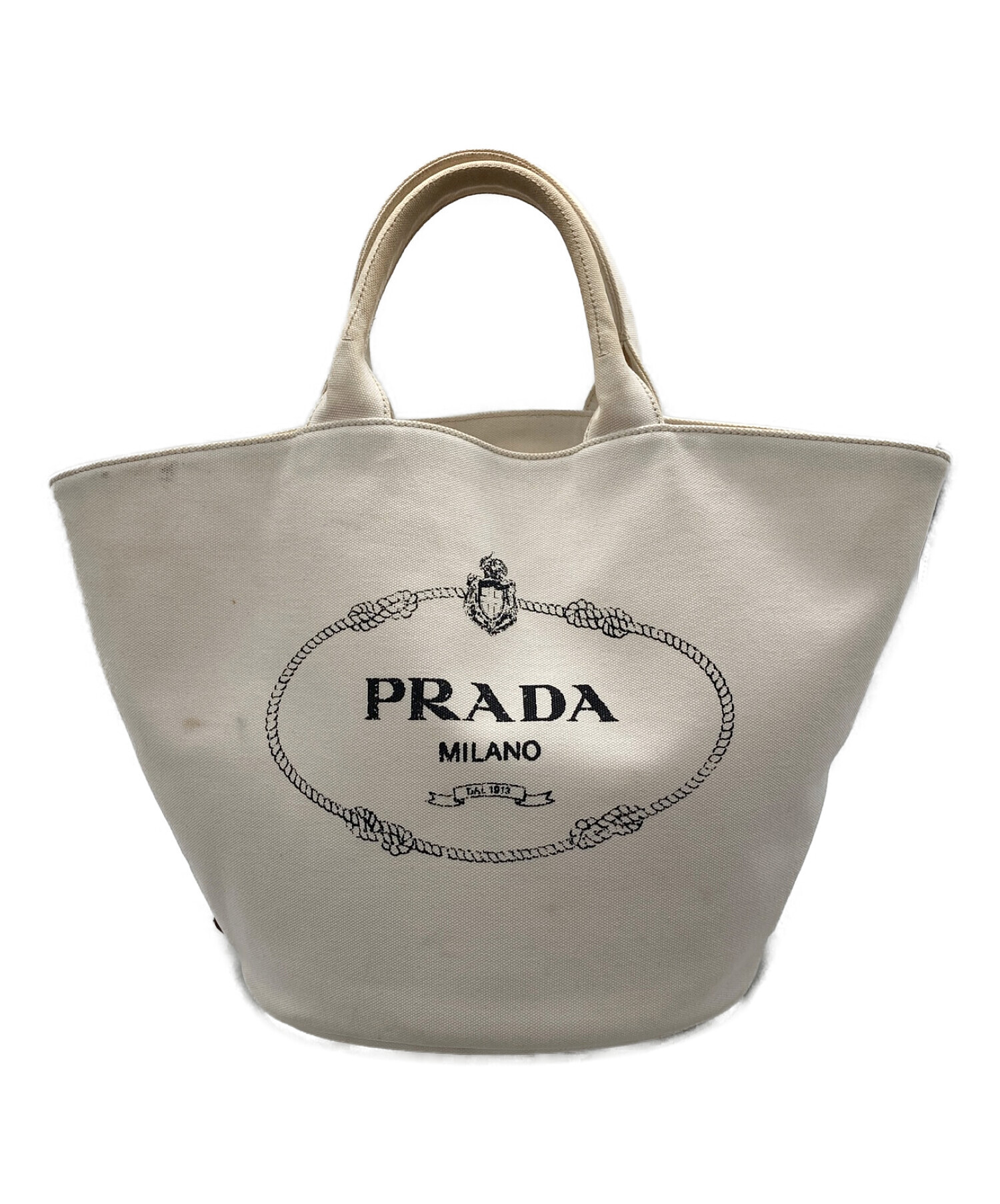 中古・古着通販】PRADA (プラダ) カナパ トートバッグ 1BG163 ホワイト 