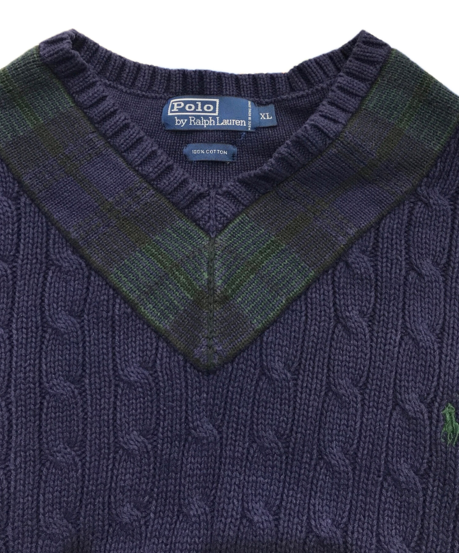 Polo by Ralph Lauren コットン チルデンニット L POLO RALPH LAUREN(ポロラルフローレン) コットン チルデンニット