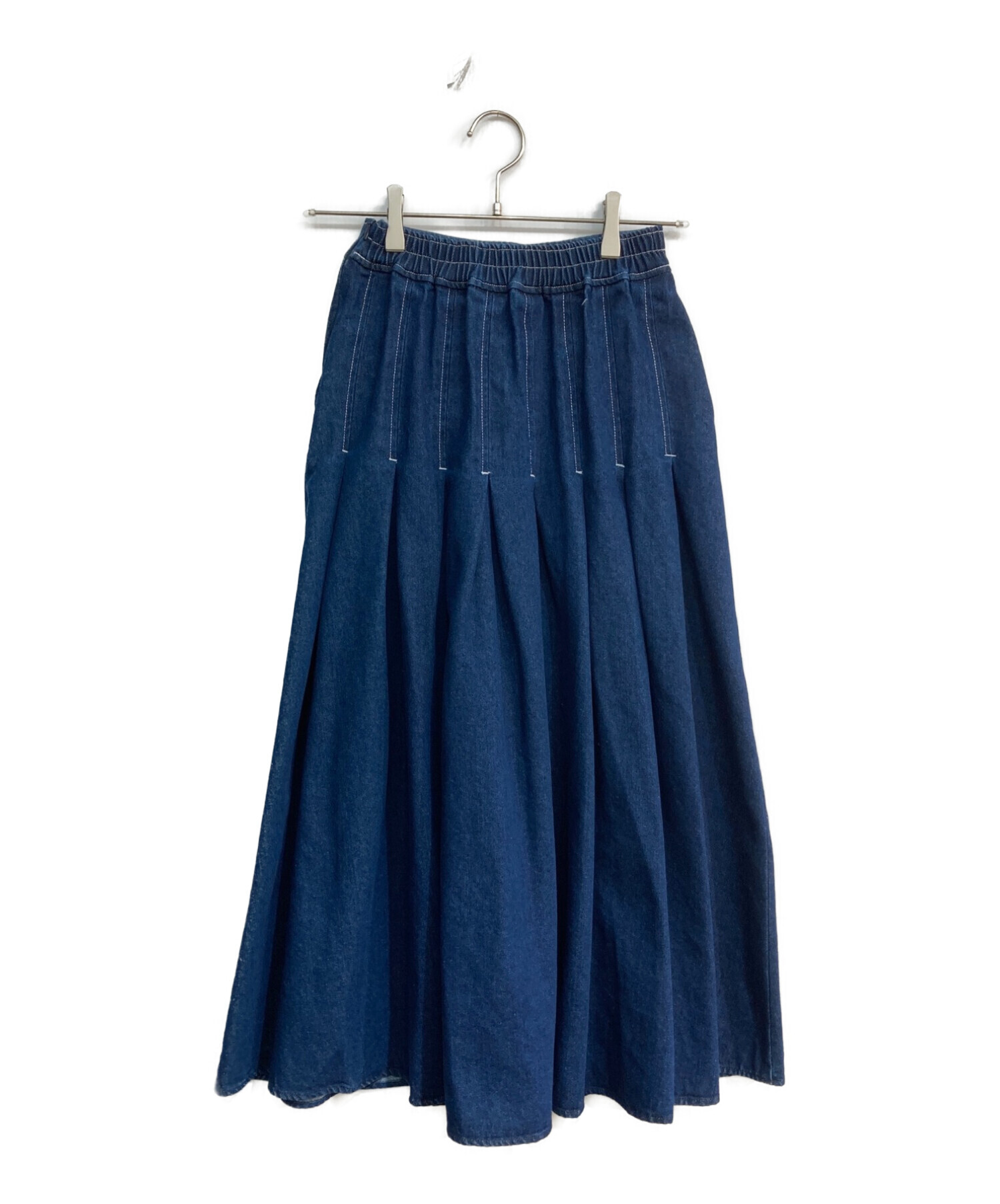 【値下げ】マチャット machatt デニムスカート38サイズ 中古・古着通販】machatt (マチャット) デニムスカート インディゴ