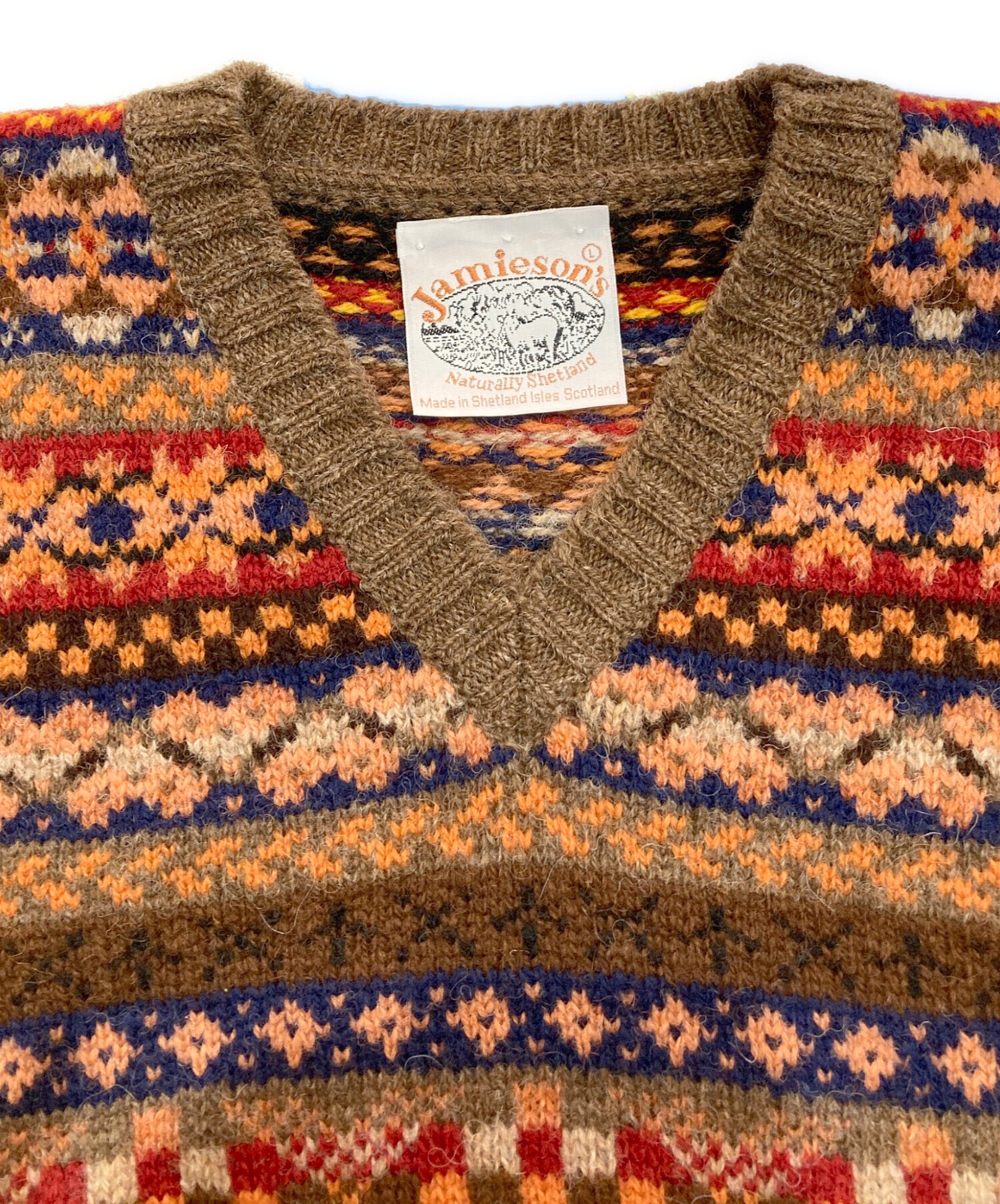 Jamieson's（ジャミーソンズ） フェアアイルニットベスト Sサイズ