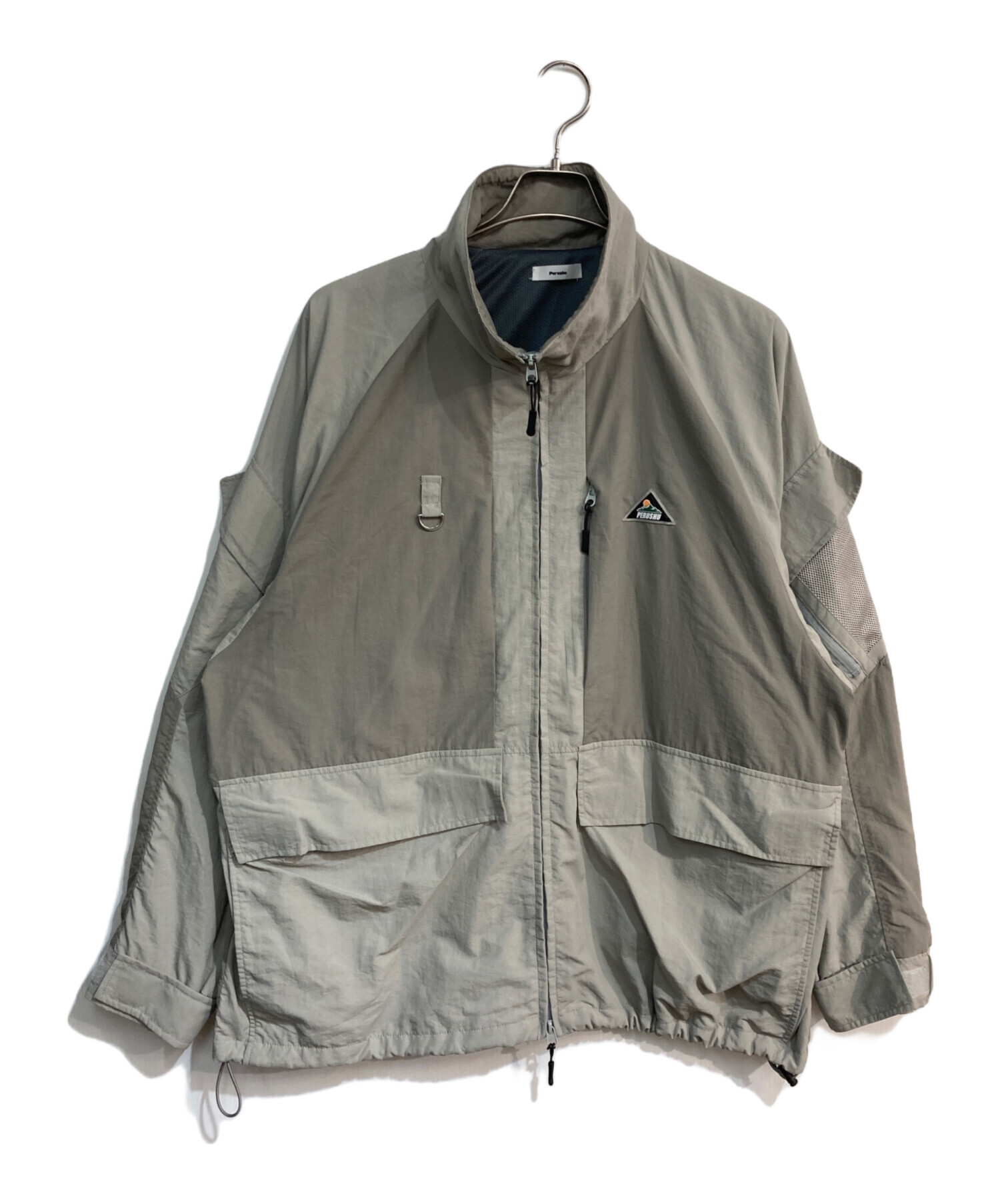 Perushuナイロンジャケット上下セット Perushu（ペルーシュ）の「Perushu × MLB スタンドネックナイロン