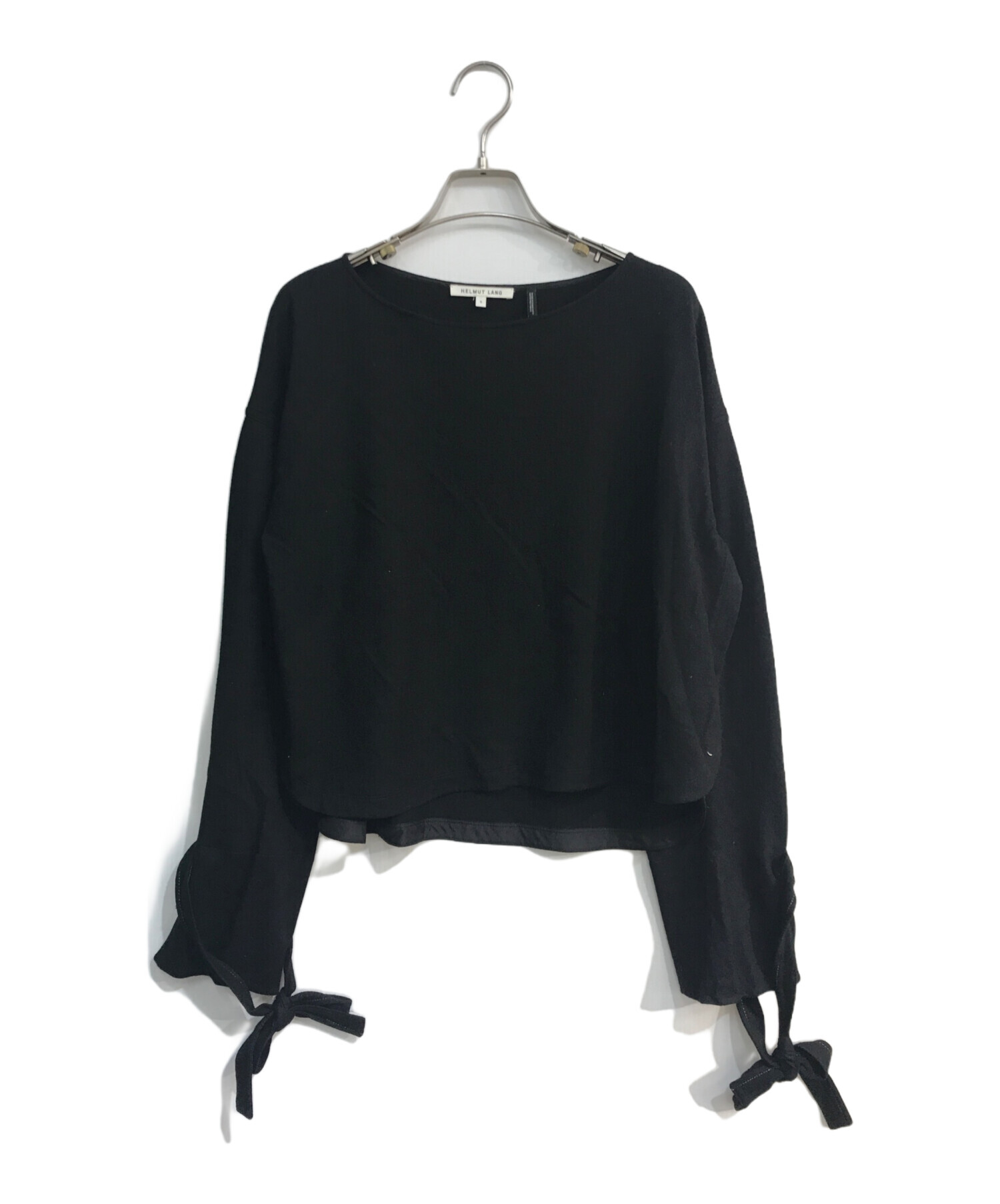 ＊美品＊HELMUT LANG ヘルムートラング／リブ　袖レース　カットソー 中古・古着通販】HELMUT LANG (ヘルムートラング) 袖リボンカットソー