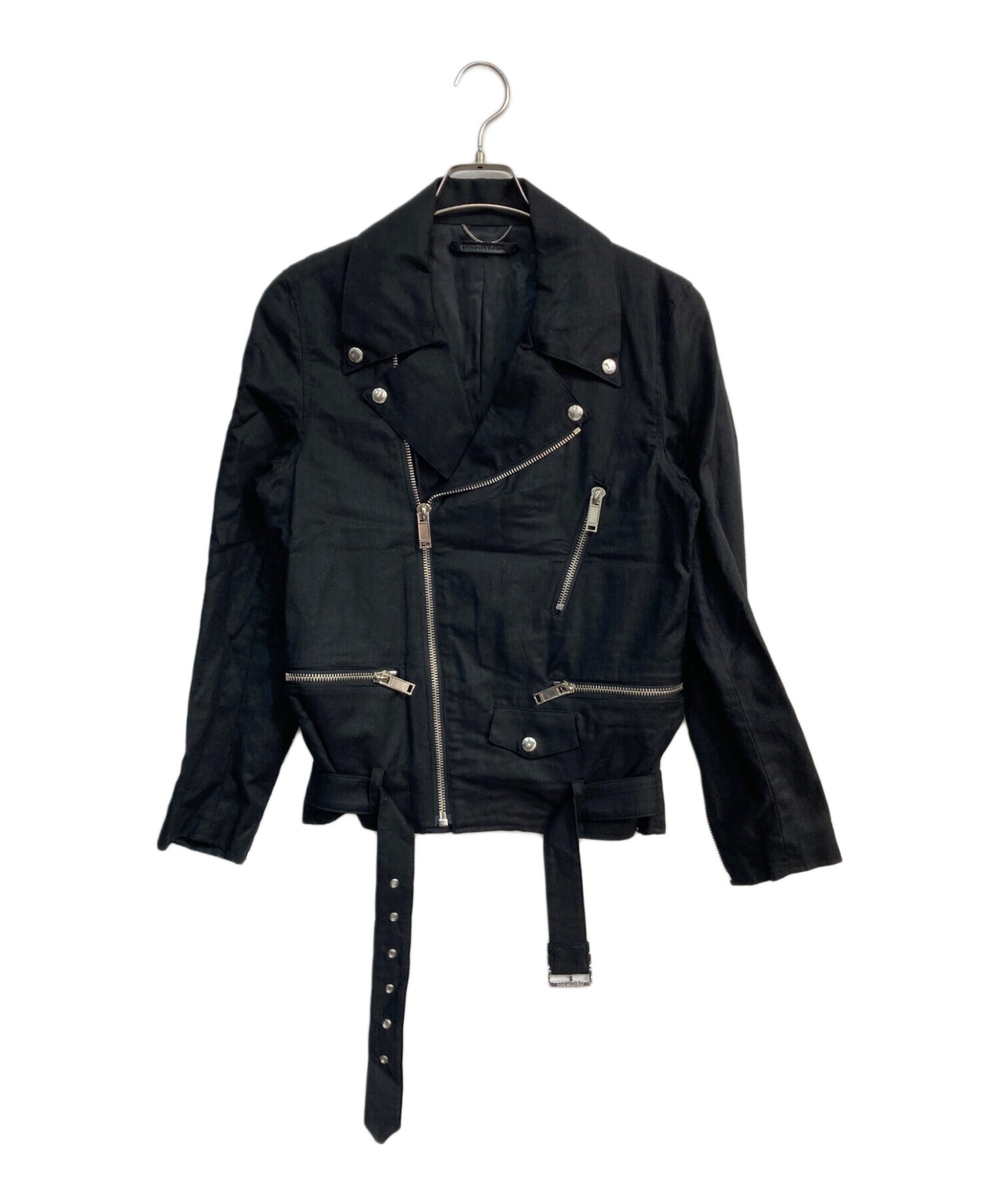 クリスチャンダダ 黒 革ジャン