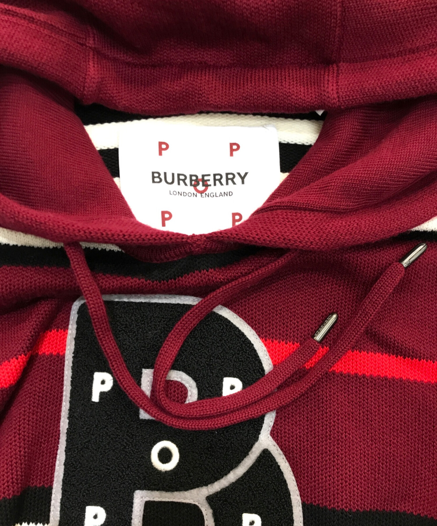 BURBERRY × POP TRADING COMPANY ニットパーカー L 中古・古着通販】BURBERRY (バーバリー) POP TRADING COMPANY (ポップ