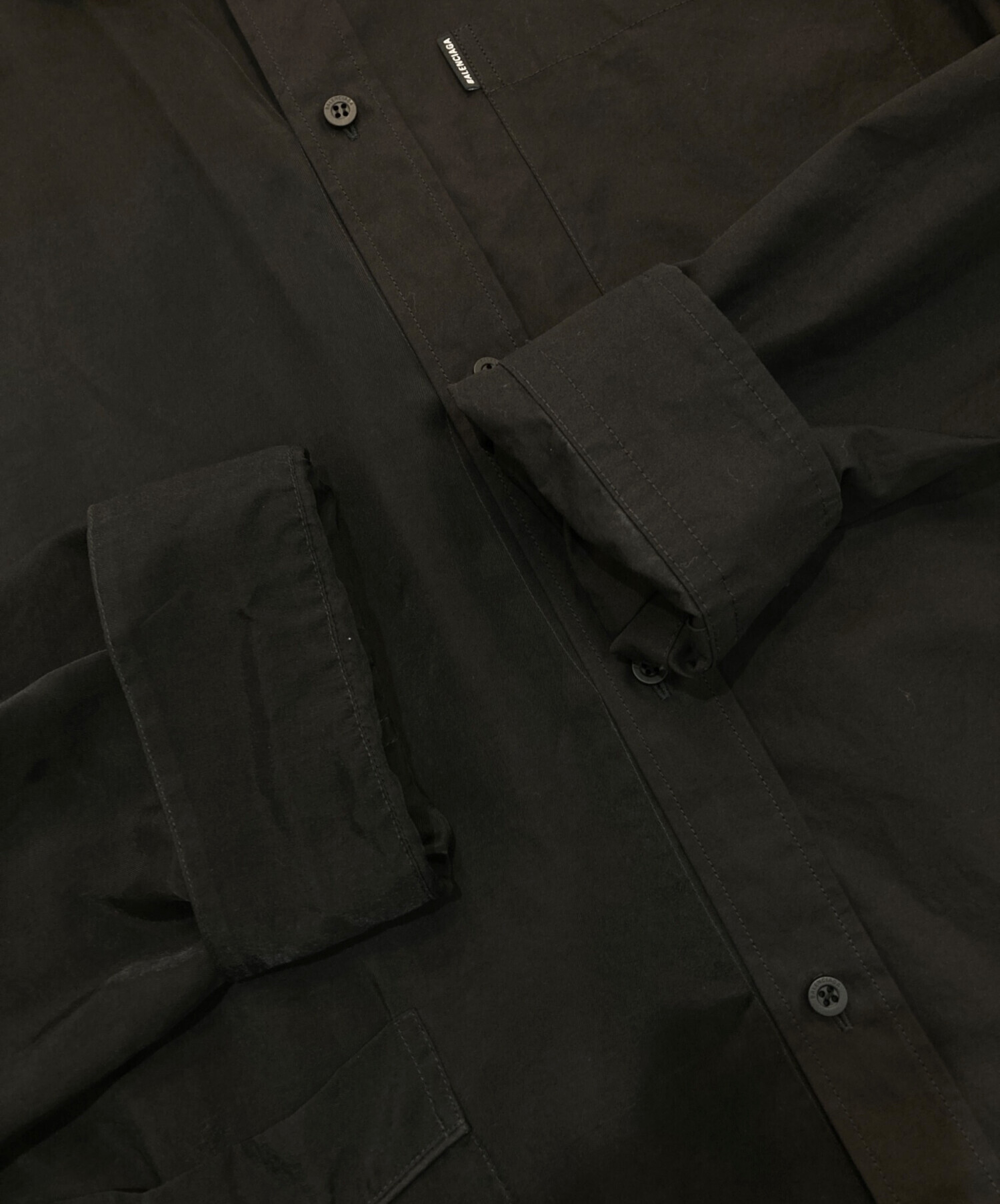 中古・古着通販】BALENCIAGA (バレンシアガ) ドッキングシャツ 658854