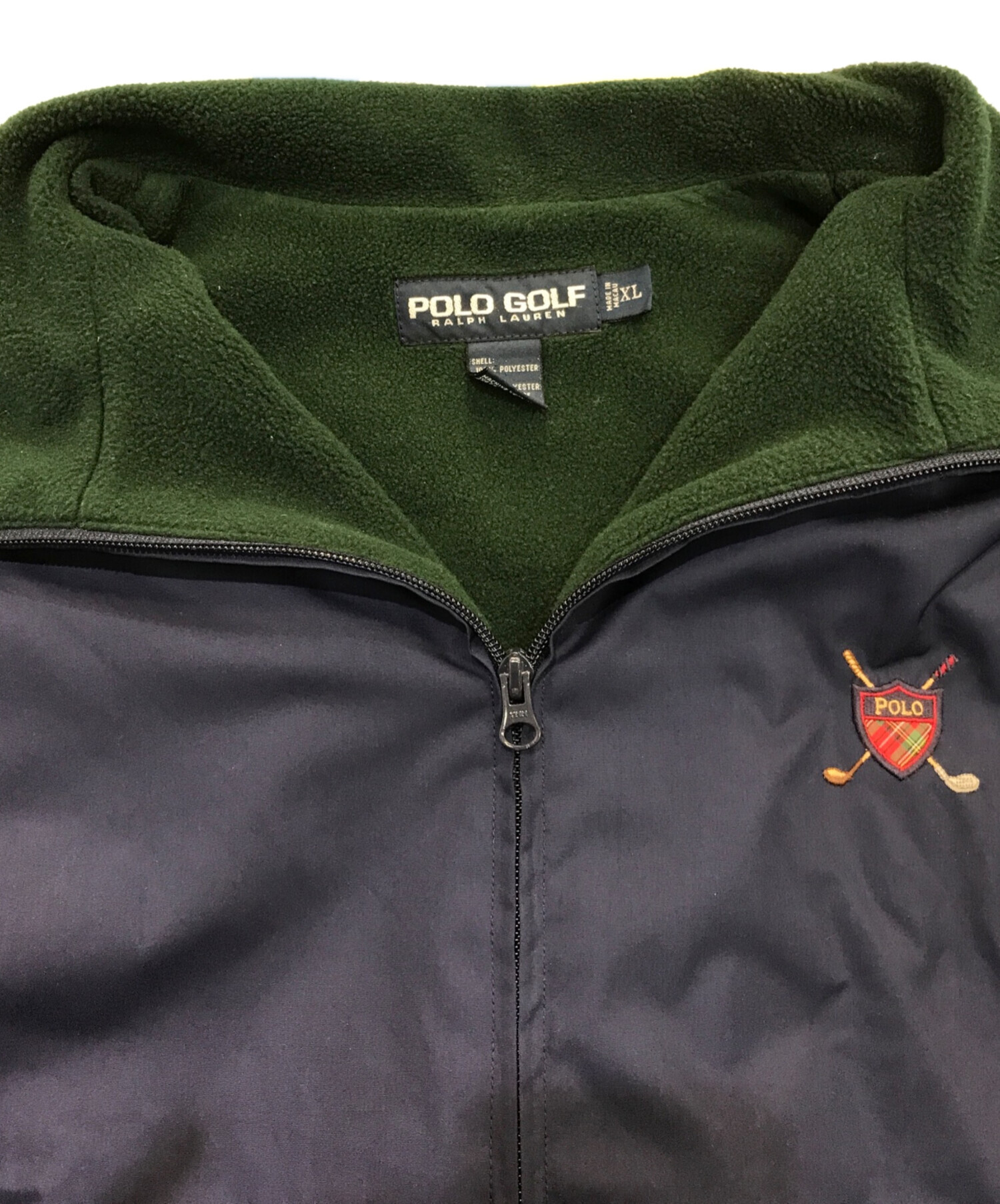 中古・古着通販】POLO GOLF (ポロ ゴルフ) 裏フリースベスト ネイビー