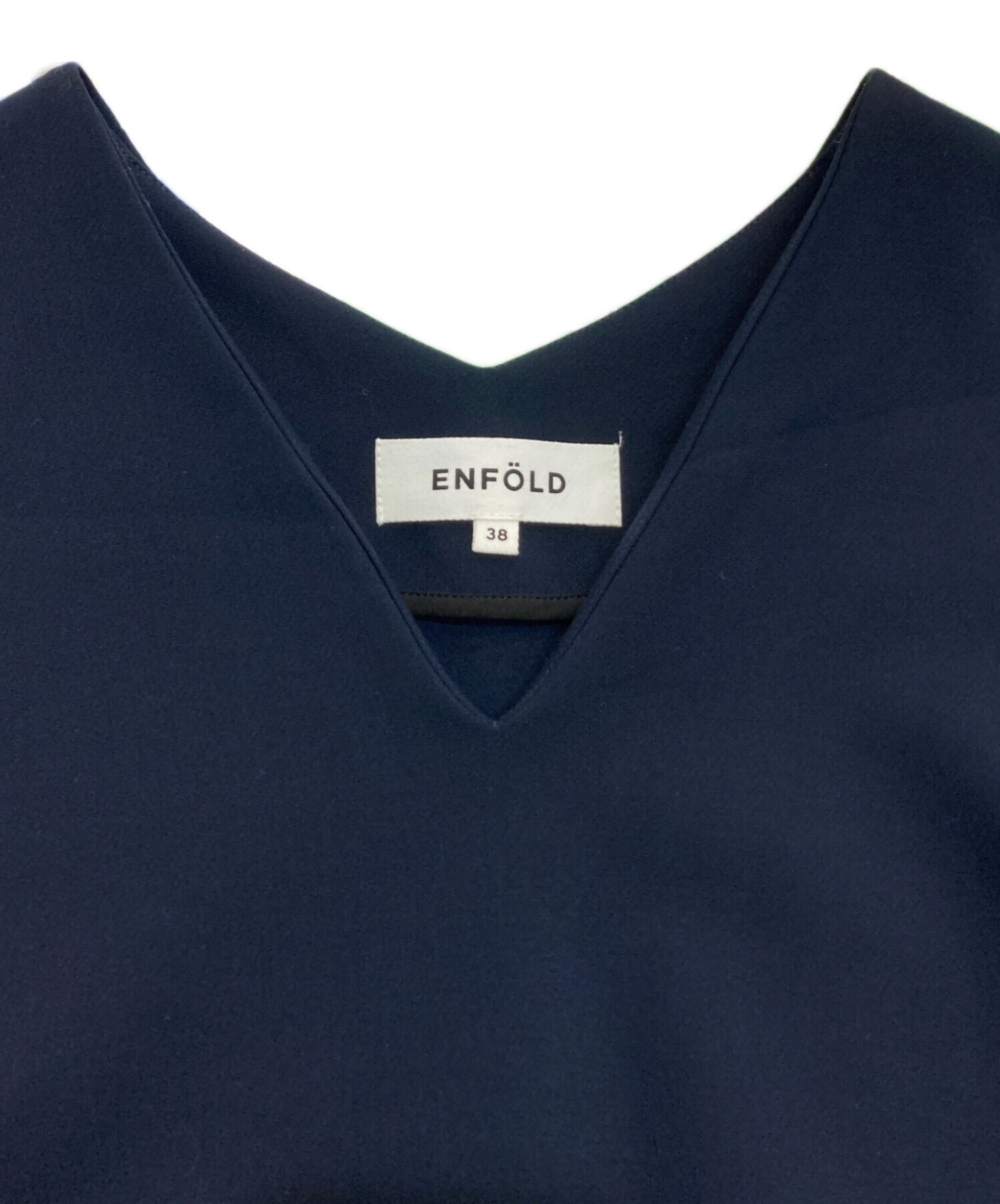 中古・古着通販】ENFOLD (エンフォルド) ダブルクロスVネックコクーン