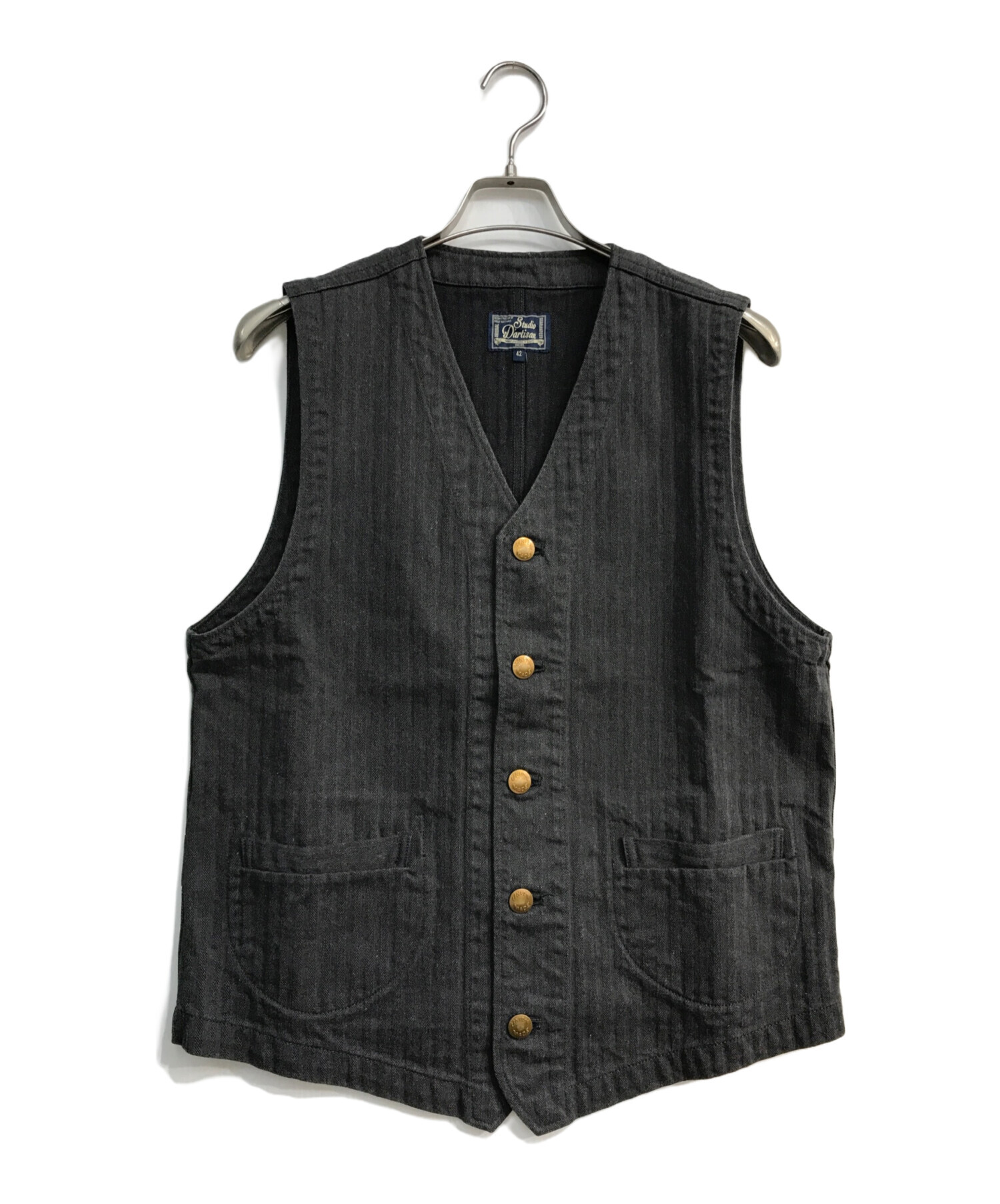 【ステュディオダルチザン】デニムベスト ステュディオダルチザン】デニムベスト 【公式通販】