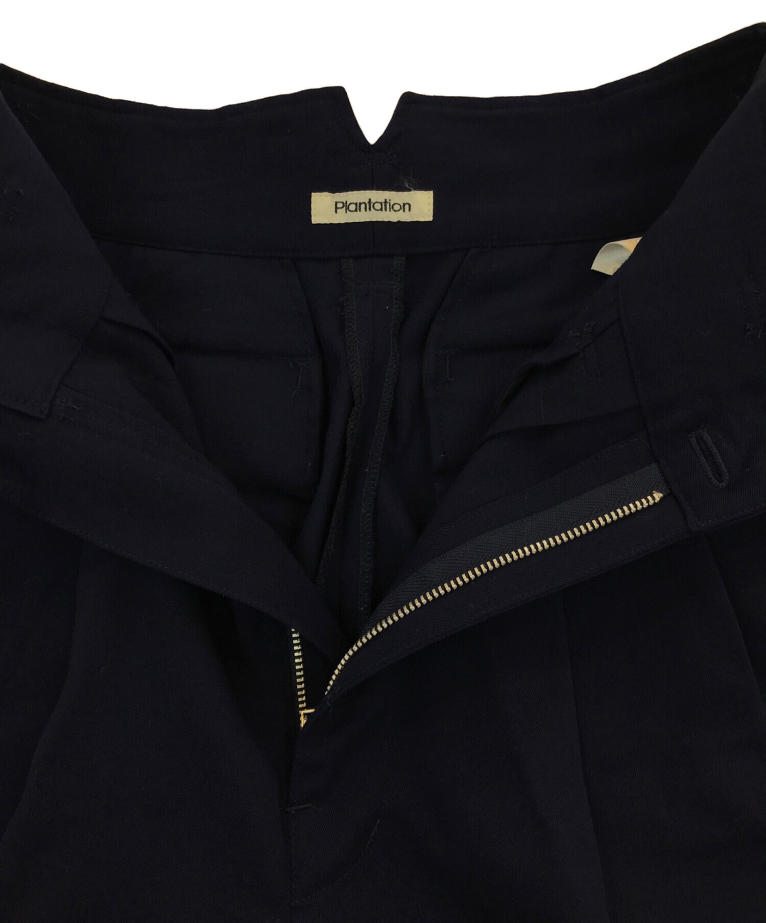 中古・古着通販】plantation (プランテーション) タックパンツ