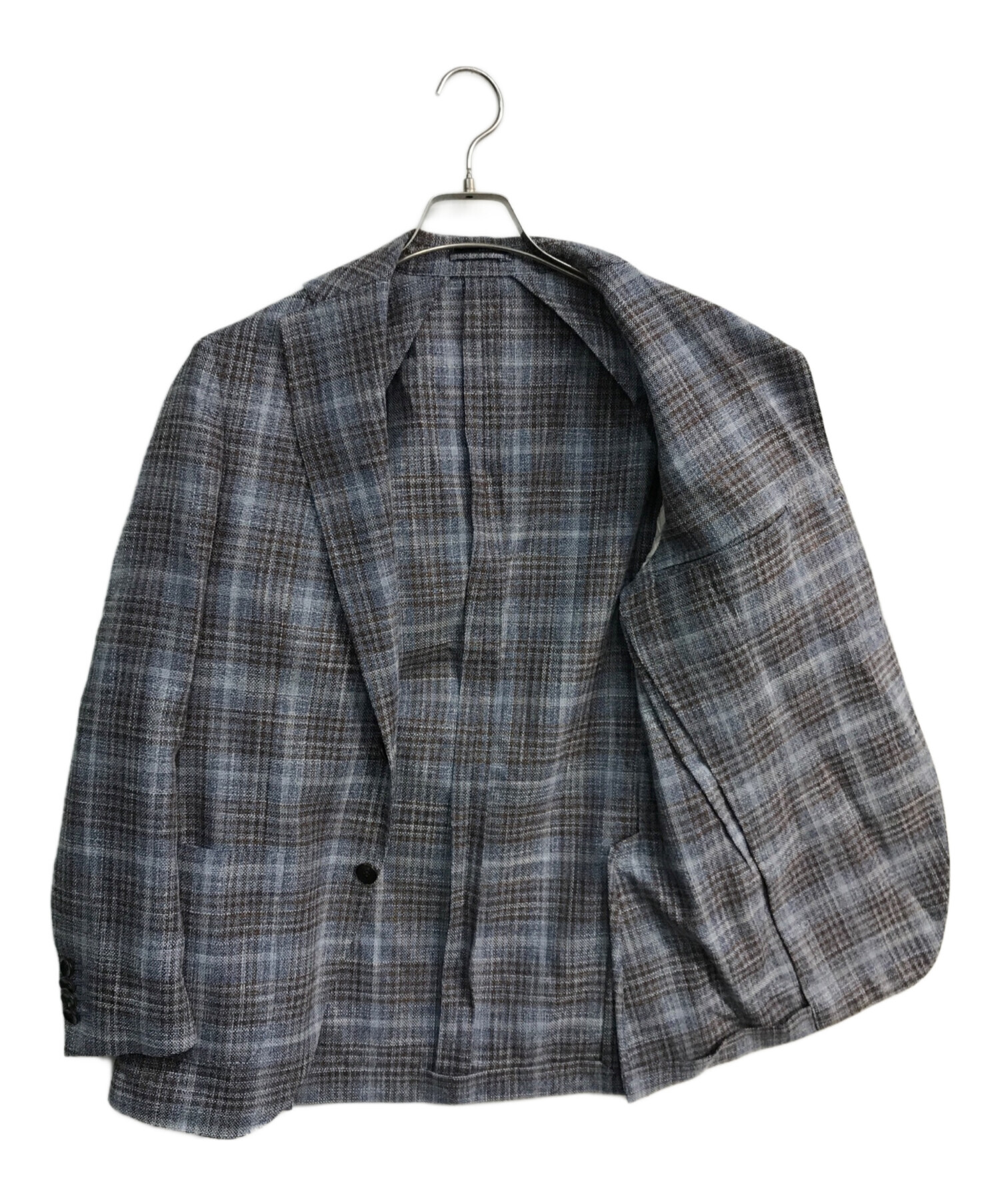 LARDINI ラルディーニ カジュアルジャケット メンズ 【古着】【中古】 中古・古着通販】LARDINI (ラルディーニ) 段返り3B チェックテーラー