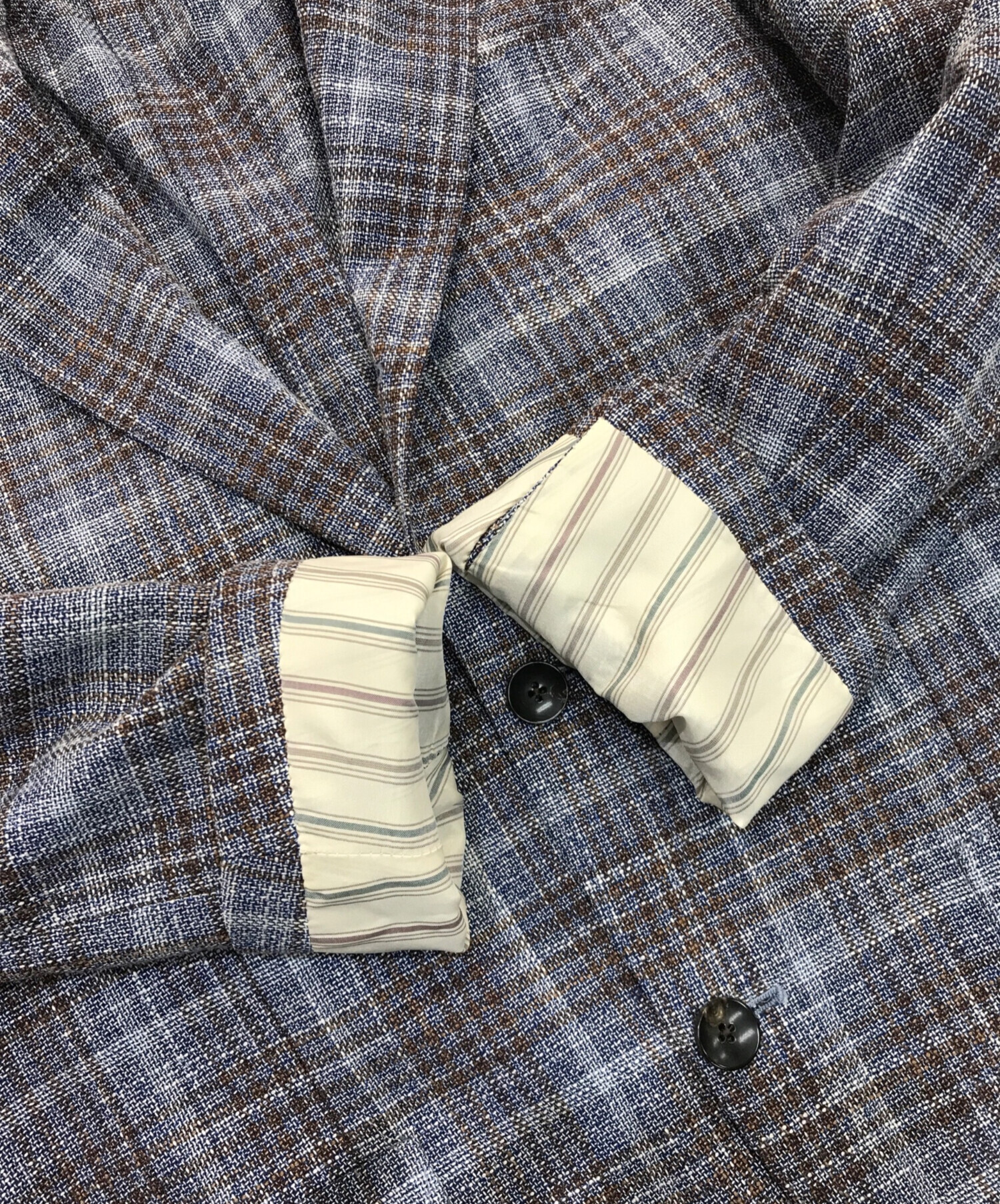 中古・古着通販】LARDINI (ラルディーニ) 段返り3B チェックテーラー