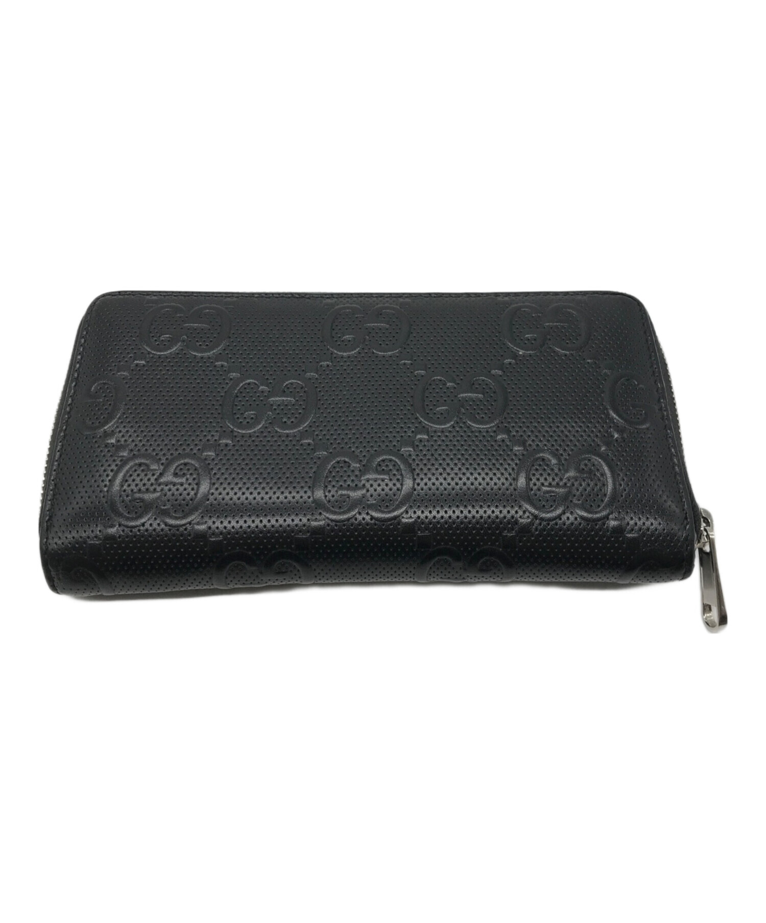 中古・古着通販】GUCCI (グッチ) GGエンボス ラウンドファスナー財布 
