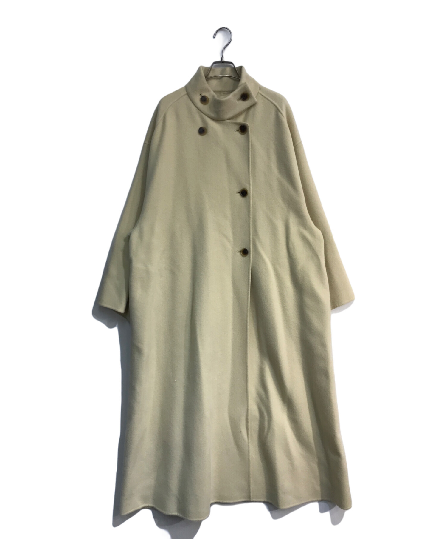 ETRE TOKYO スタンドカラーリバーロングコート グレー ETRE（エトレ