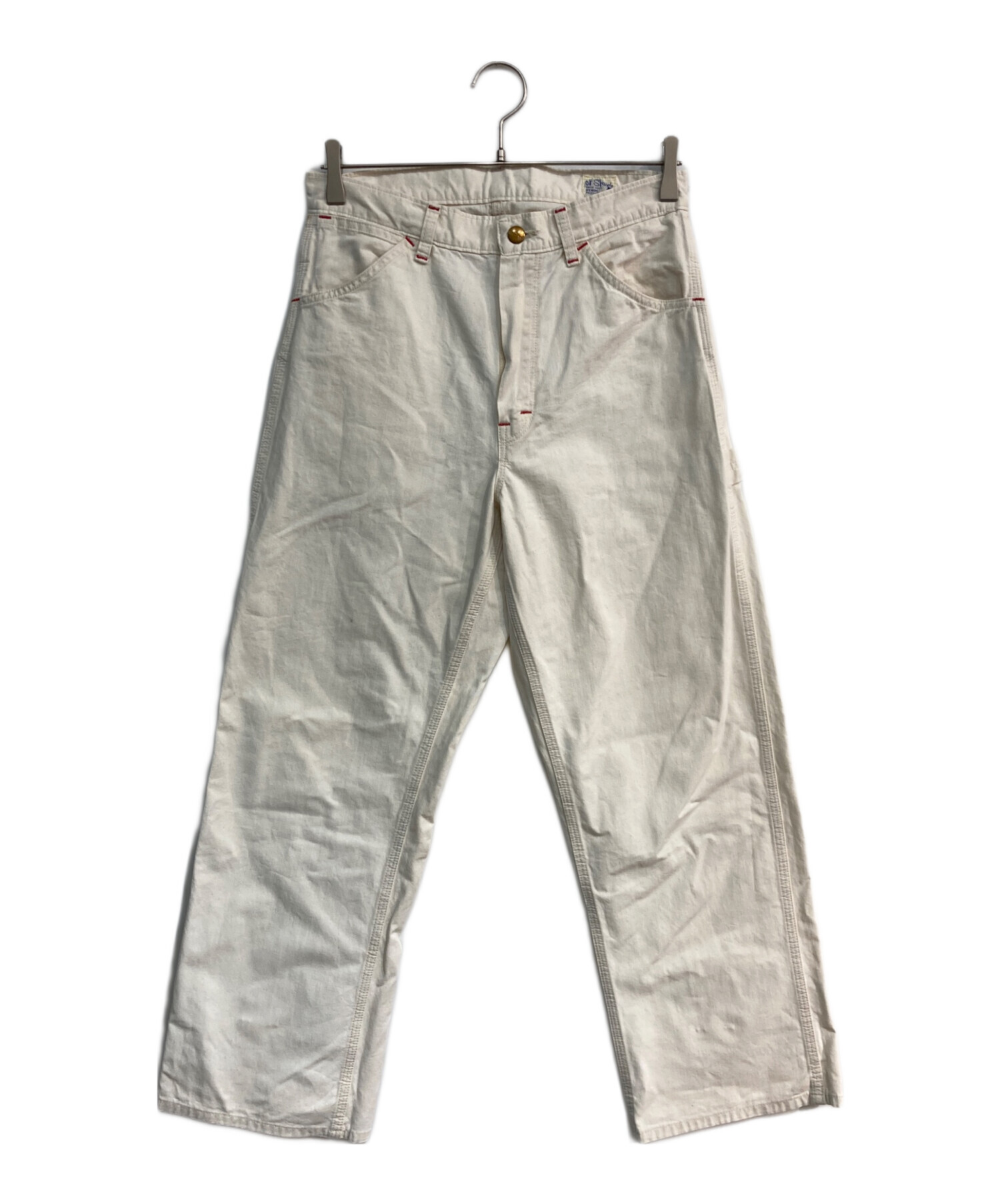 中古・古着通販】orSlow (オアスロウ) ペインターパンツ ホワイト