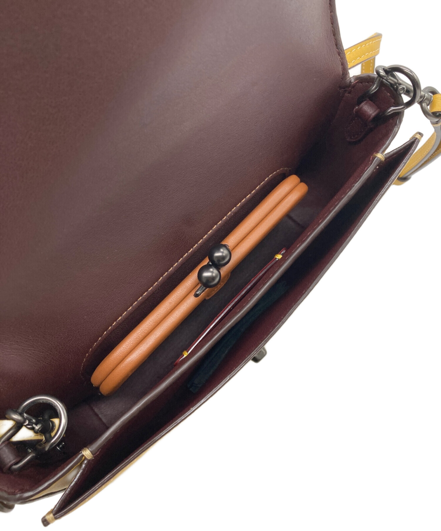 中古・古着通販】COACH (コーチ) ショルダーバッグ 22832 イエロー