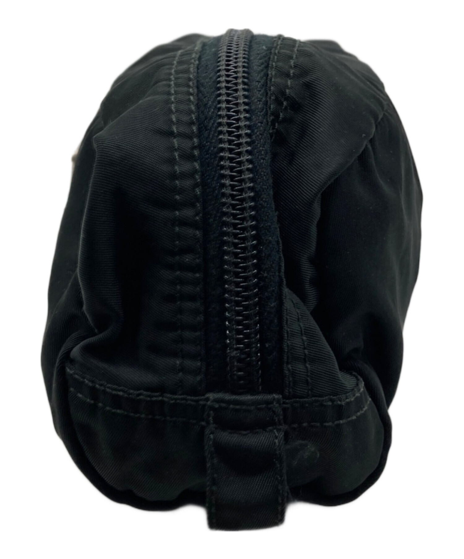 お値下げ♪【レア】☆PRADAプラダ☆ナイロンメイクポーチ☆黒☆スクエア 楽天市場】プラダ PRADA 化粧ポーチ メイクポーチ マルチケース 三角