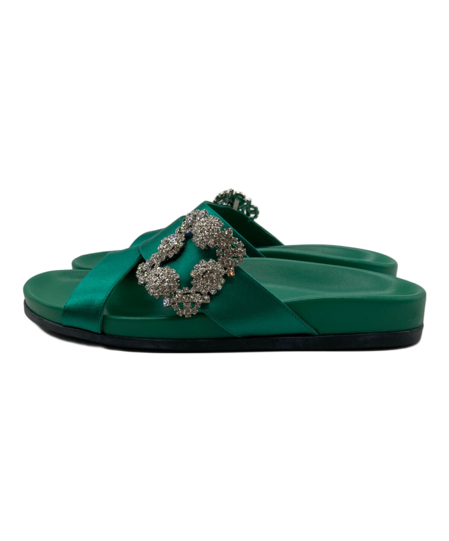 新品未使用】MANOLO BLAHNIK CHILANGHI ジュエルバックル