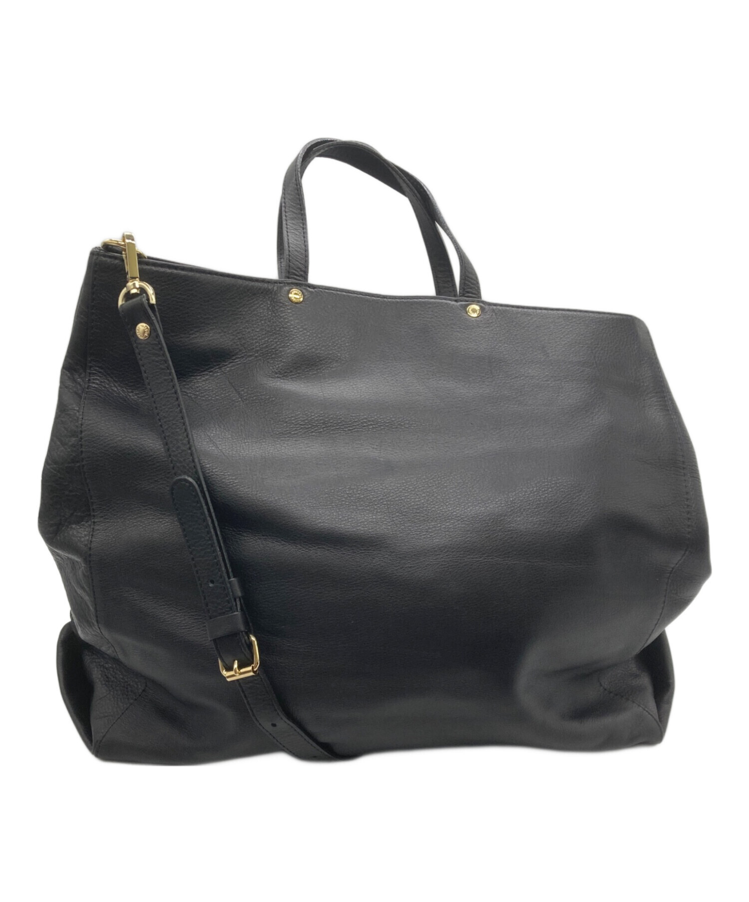 中古・古着通販】russet (ラシット) レザー2WAYトートバッグ ブラック 