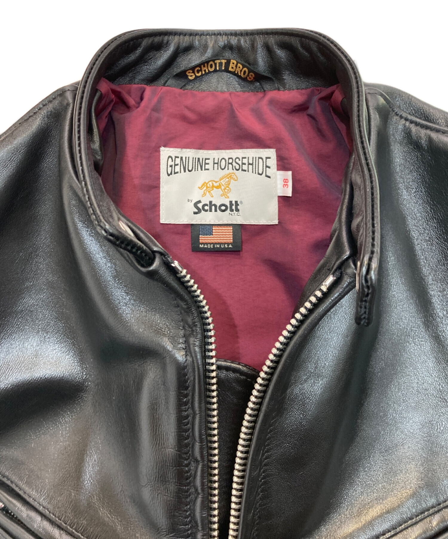 中古・古着通販】Schott (ショット) ホースハイドレザー
