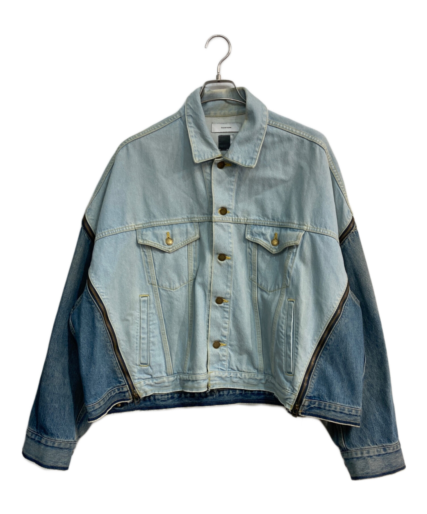 中古・古着通販】FACETASM (ファセッタズム) ZIPPER DENIM JACKET FNT 