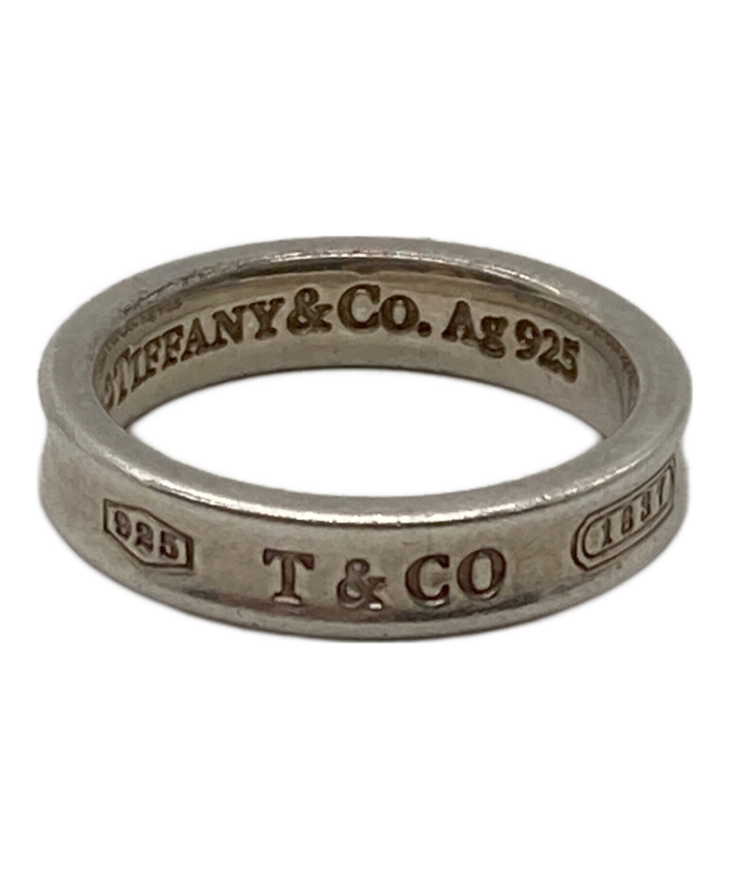 保存袋付 Tiffany ティファニー T&CO ナローリング9号前後 925 中古・古着通販】TIFFANY & Co. (ティファニー) 1837ナ