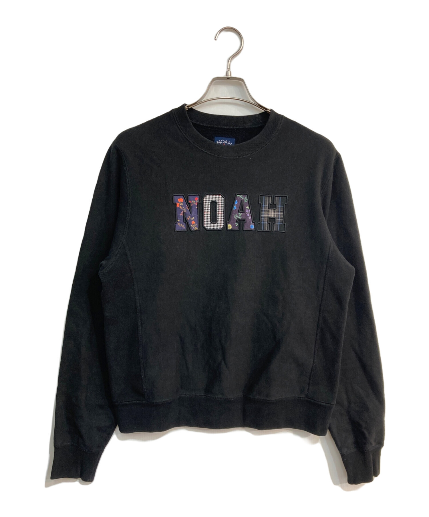 NOAH ノア リバースウィーブ スウェット スカル Skull CrewNeck 黒 