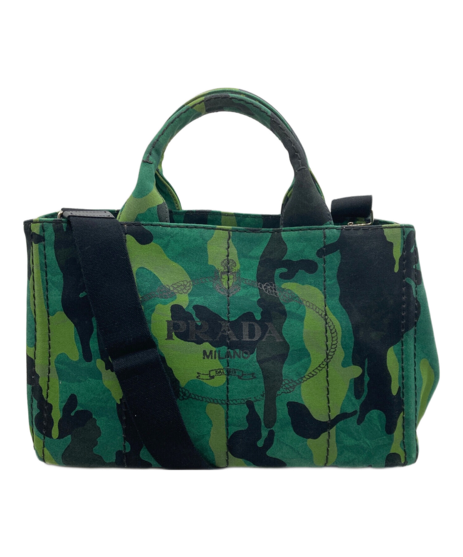中古・古着通販】PRADA (プラダ) CANAPA 2wayカモフラキャンバストート 