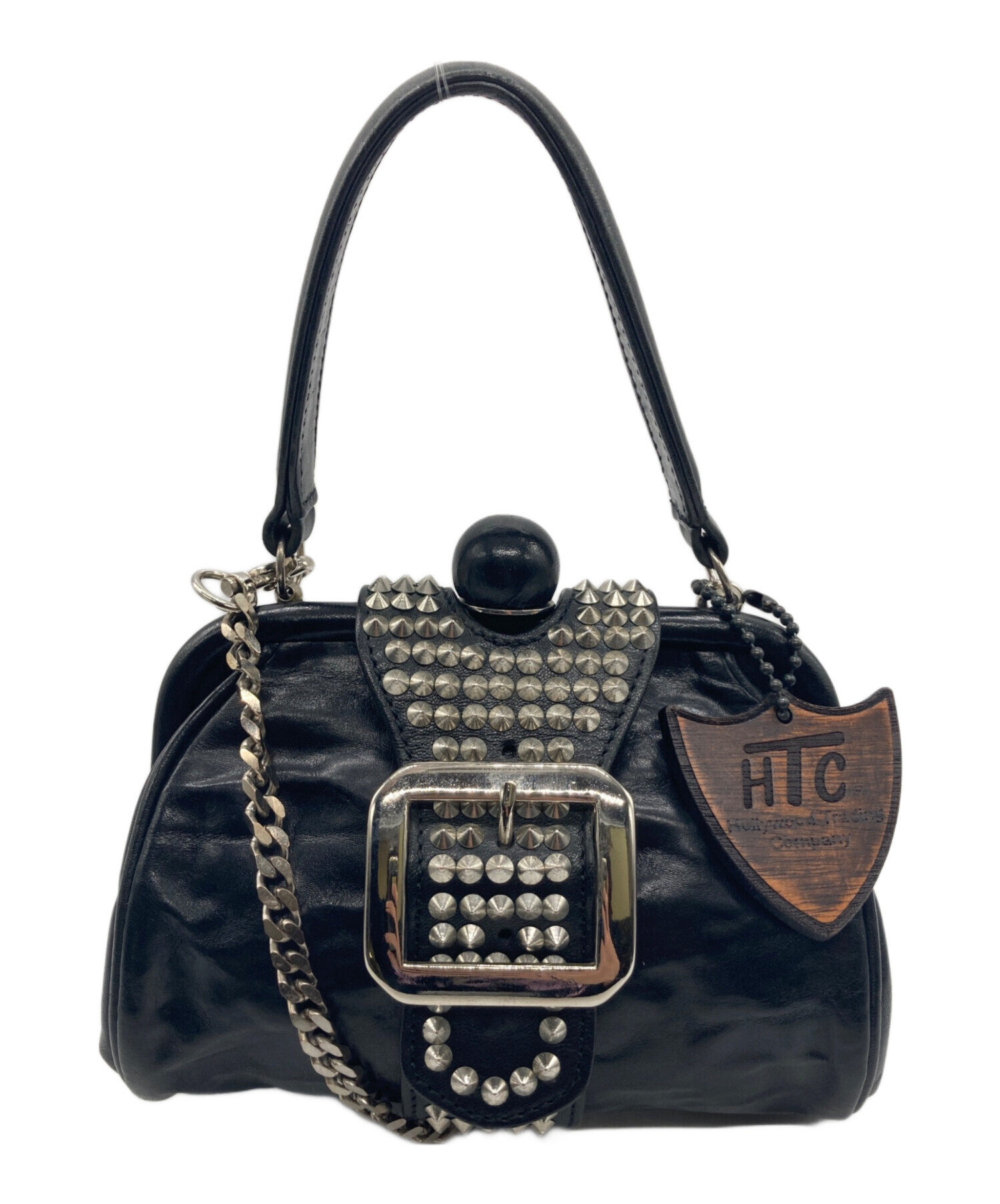 htc ショルダーバッグ 中古・古着通販】HTC (エイチティーシー) スタッズショルダーバッグ