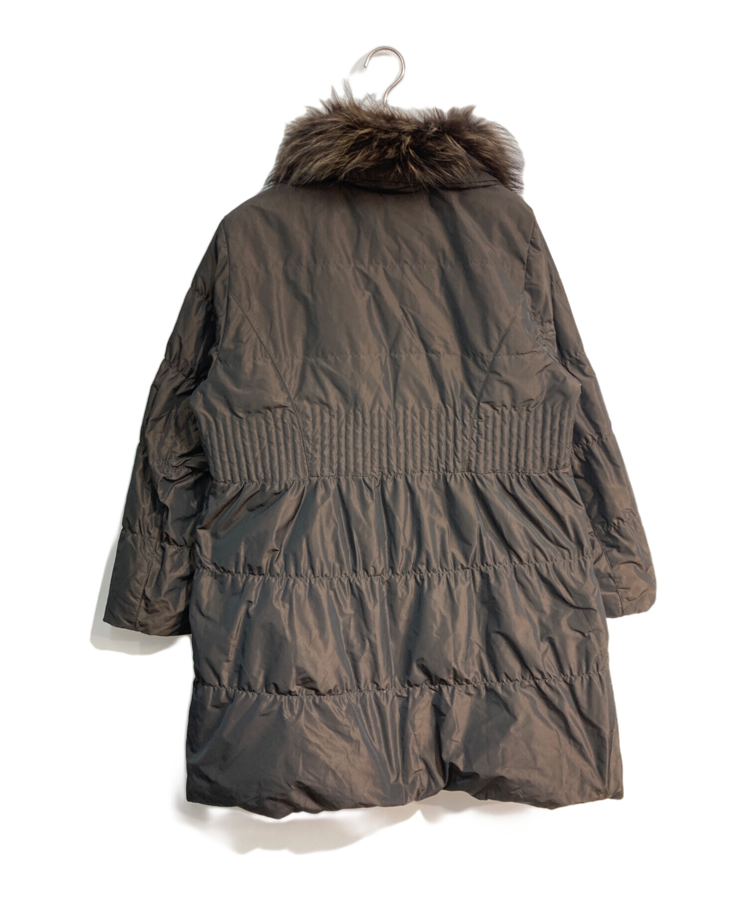 中古・古着通販】BALMAIN (バルマン) ダウンコート ブラウン サイズ:L