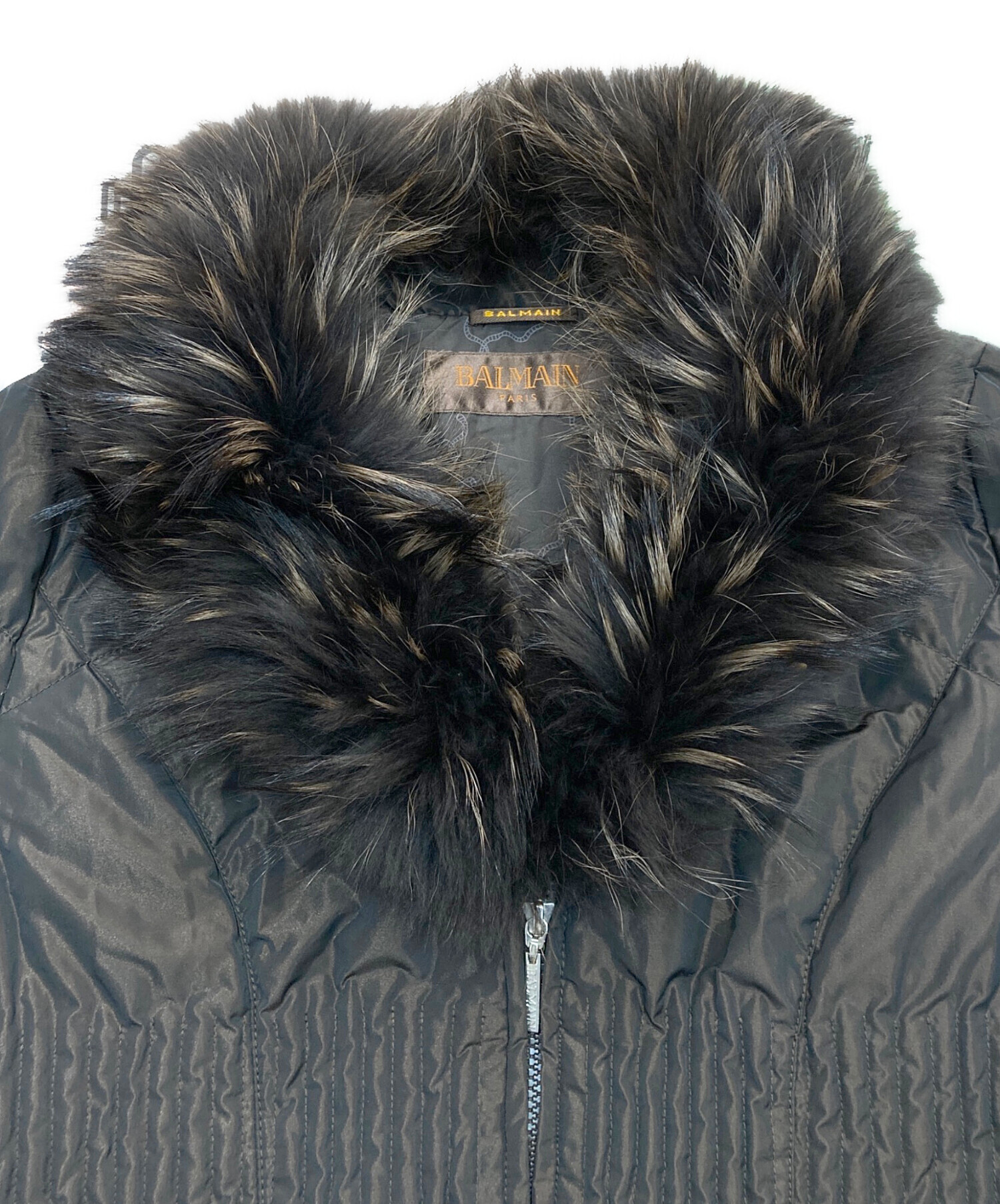 中古・古着通販】BALMAIN (バルマン) ダウンコート ブラウン サイズ:L