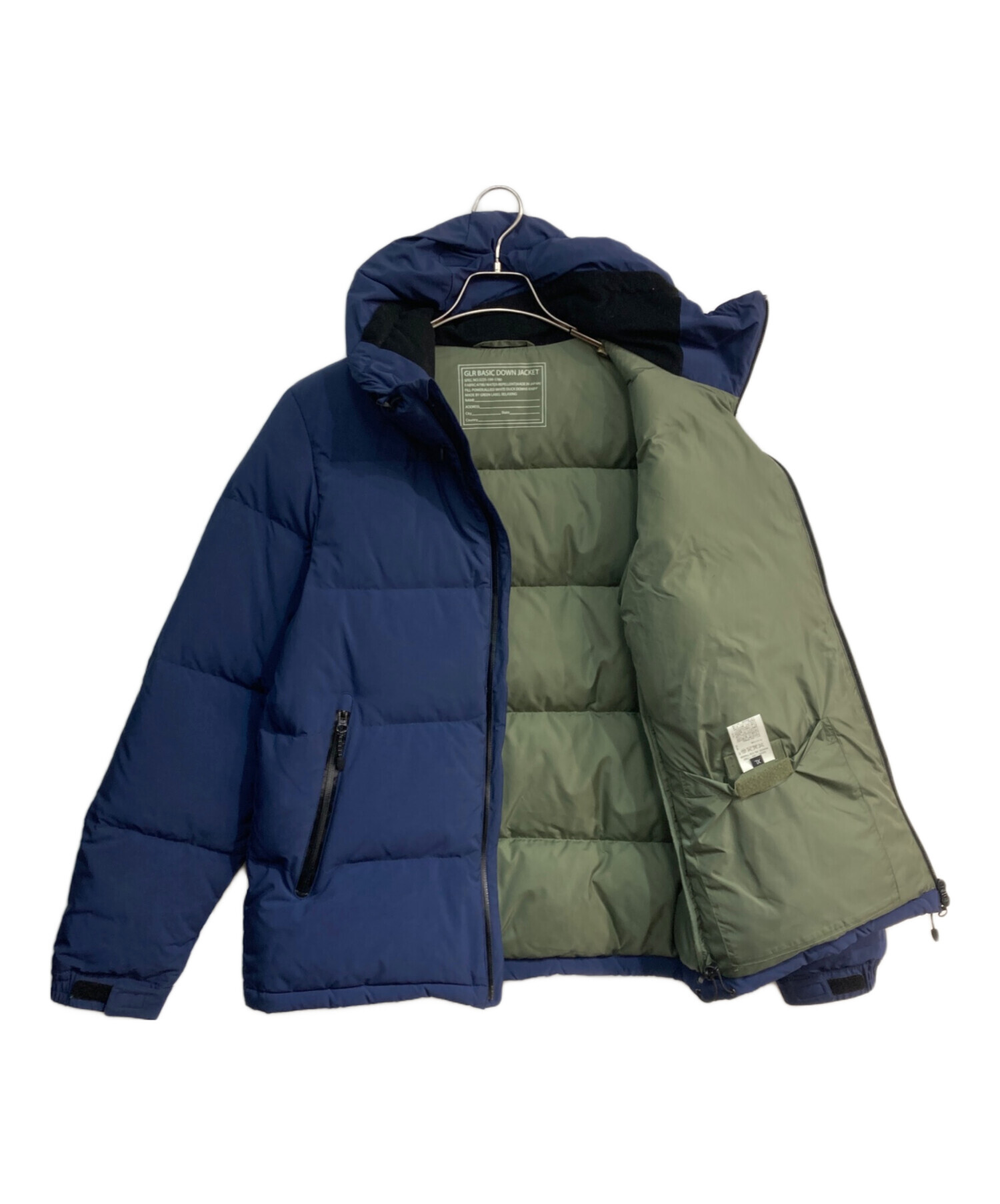 green label relaxing GLR BASIC HOOD ダウン label green relaxing 
