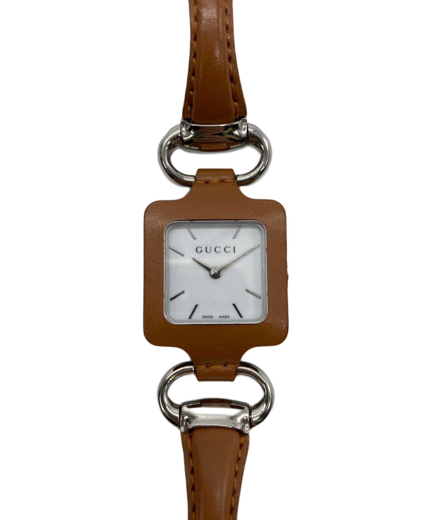 中古・古着通販】GUCCI (グッチ) スクエア型 リストウォッチ 1921 